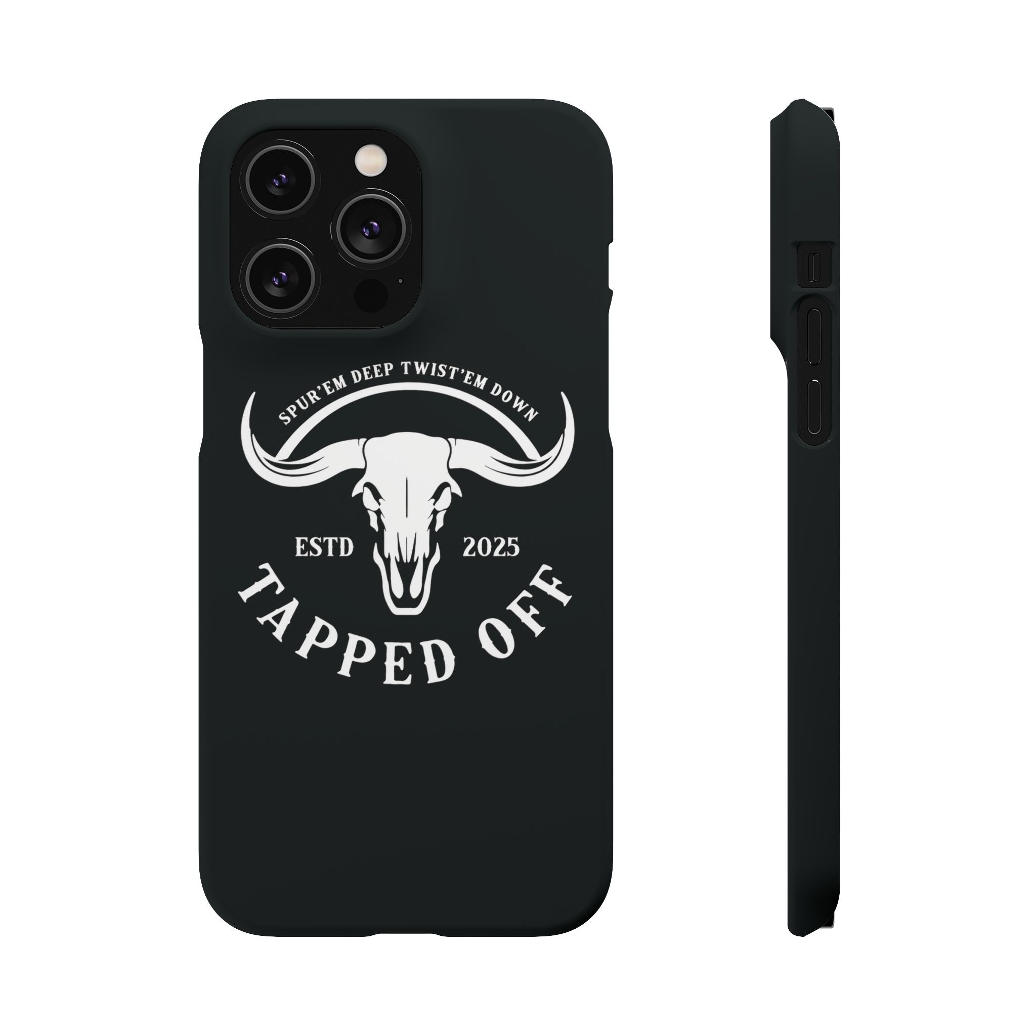 Tapped off phone case