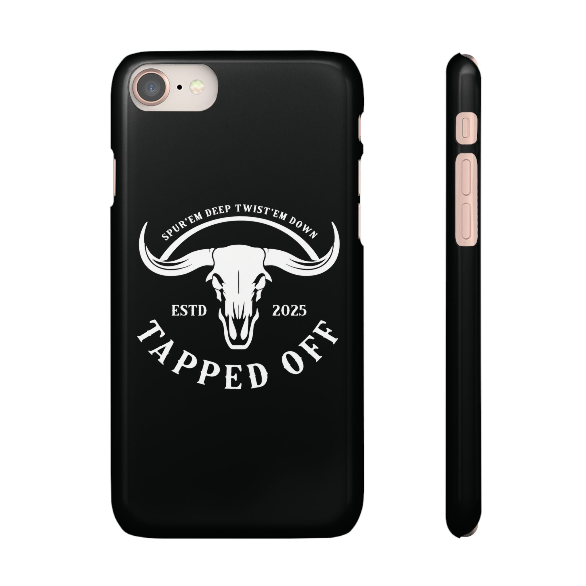 Tapped off phone case