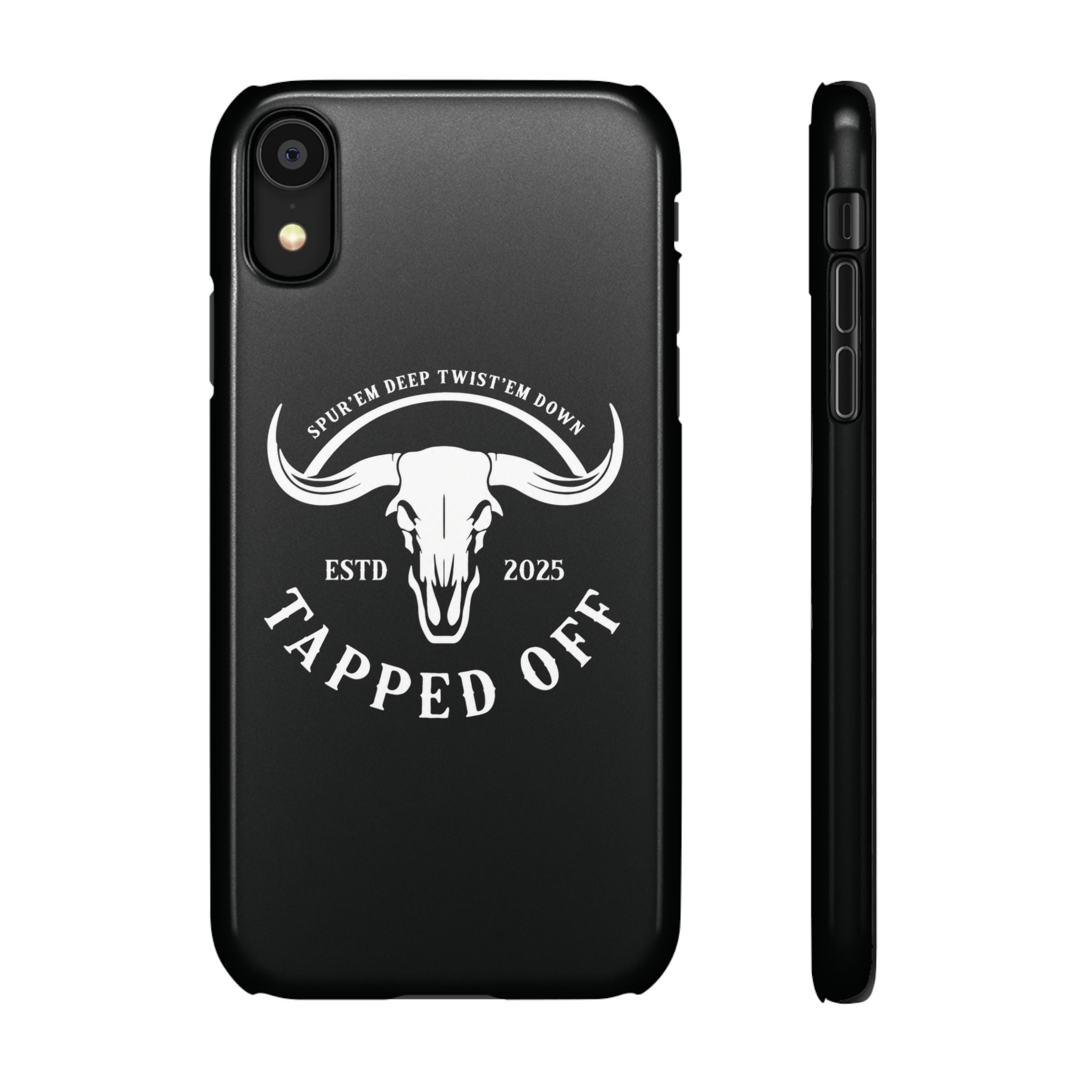 Tapped off phone case