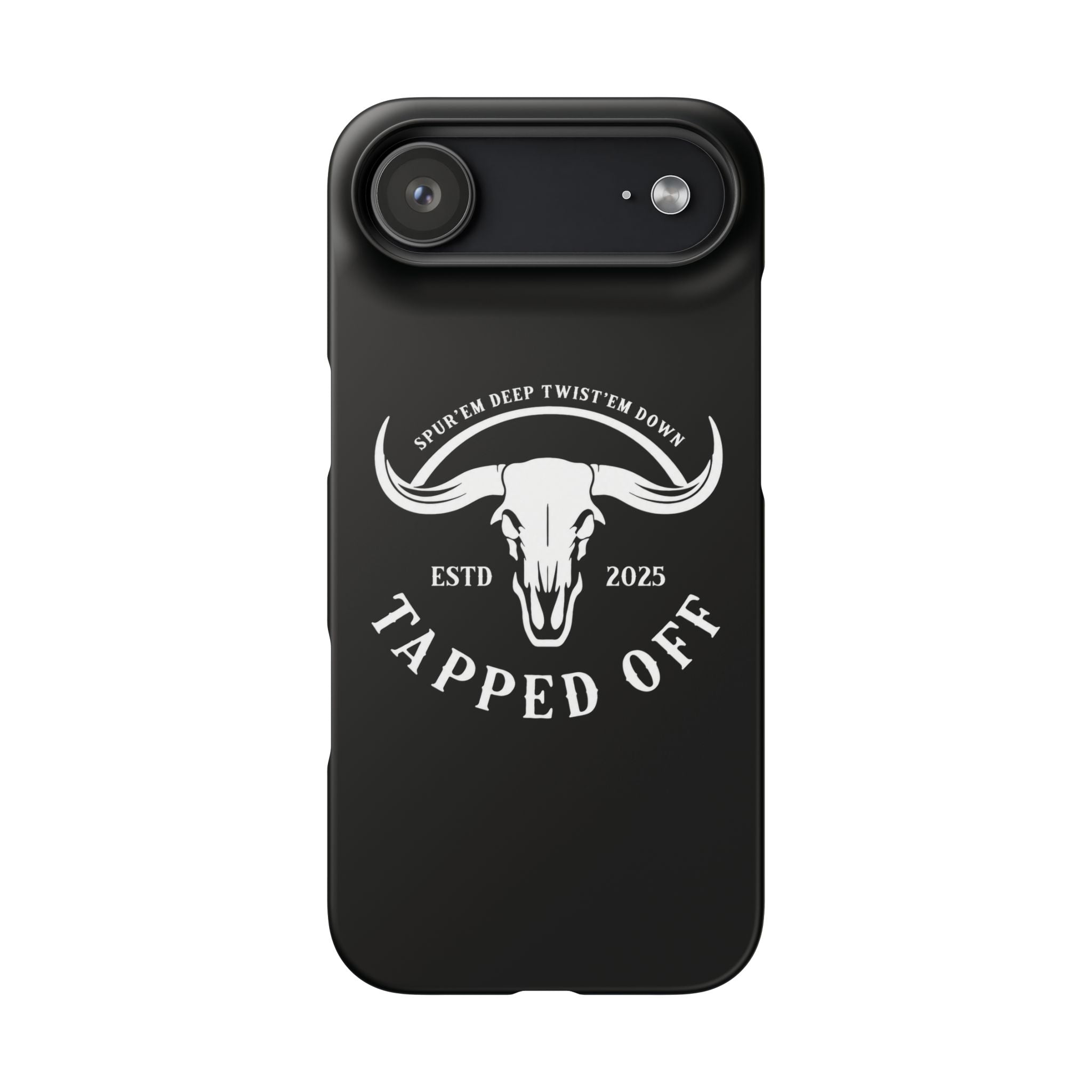 Tapped off phone case