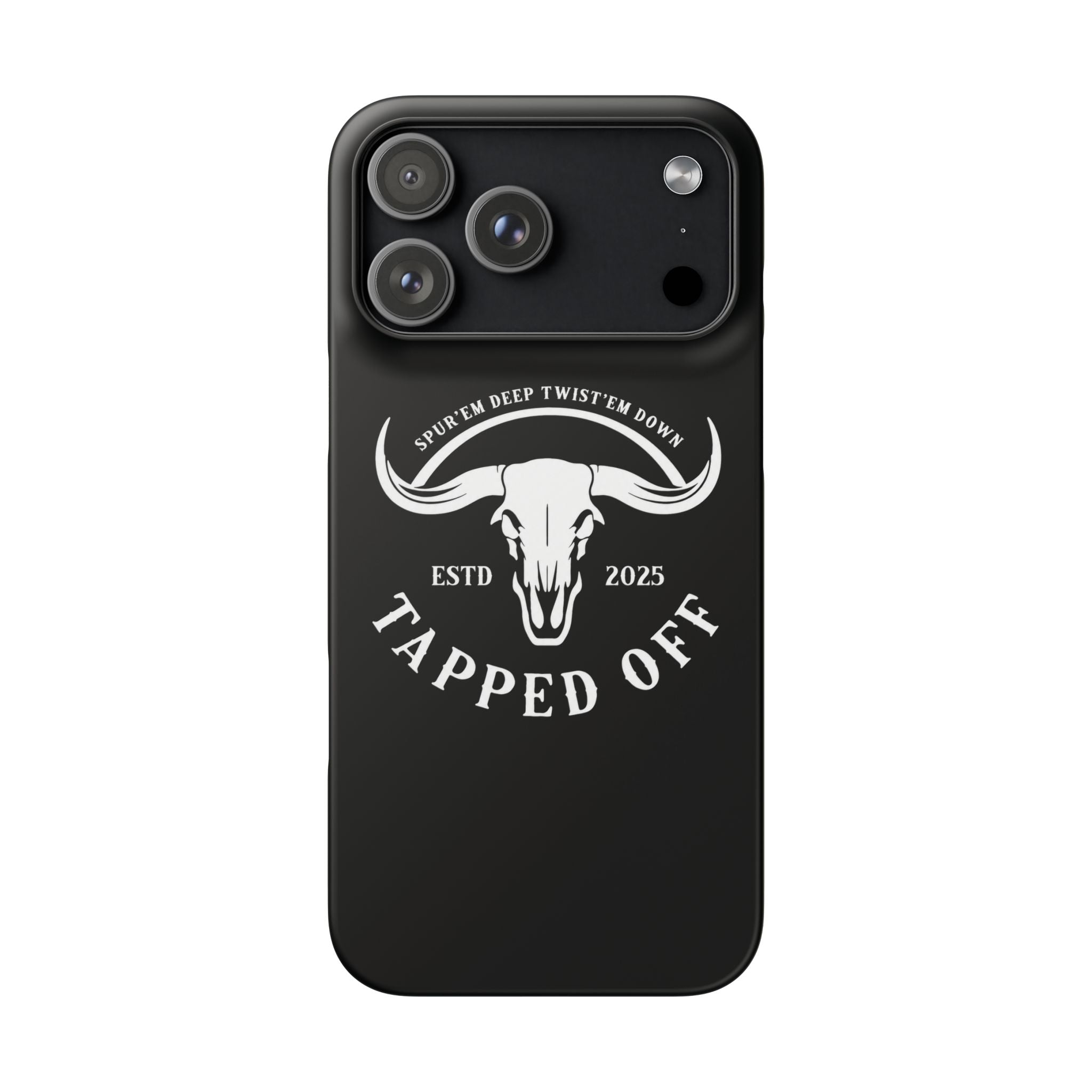 Tapped off phone case