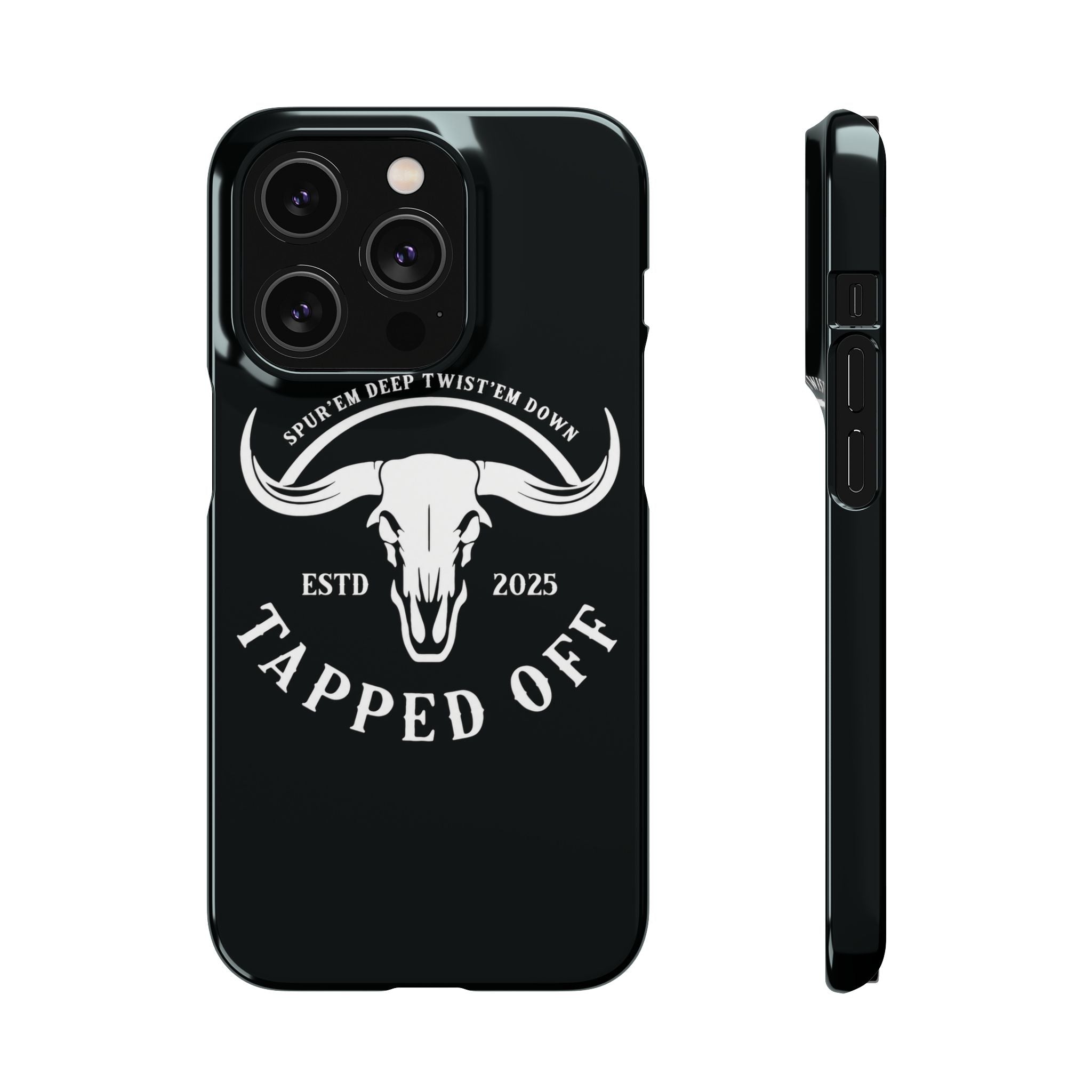 Tapped off phone case