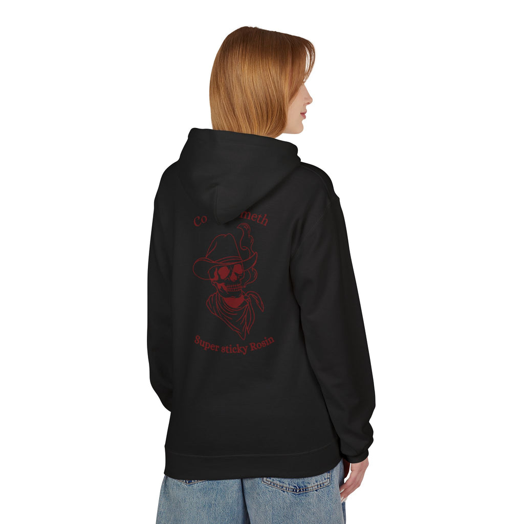 Cowboy meth dark red hoodie