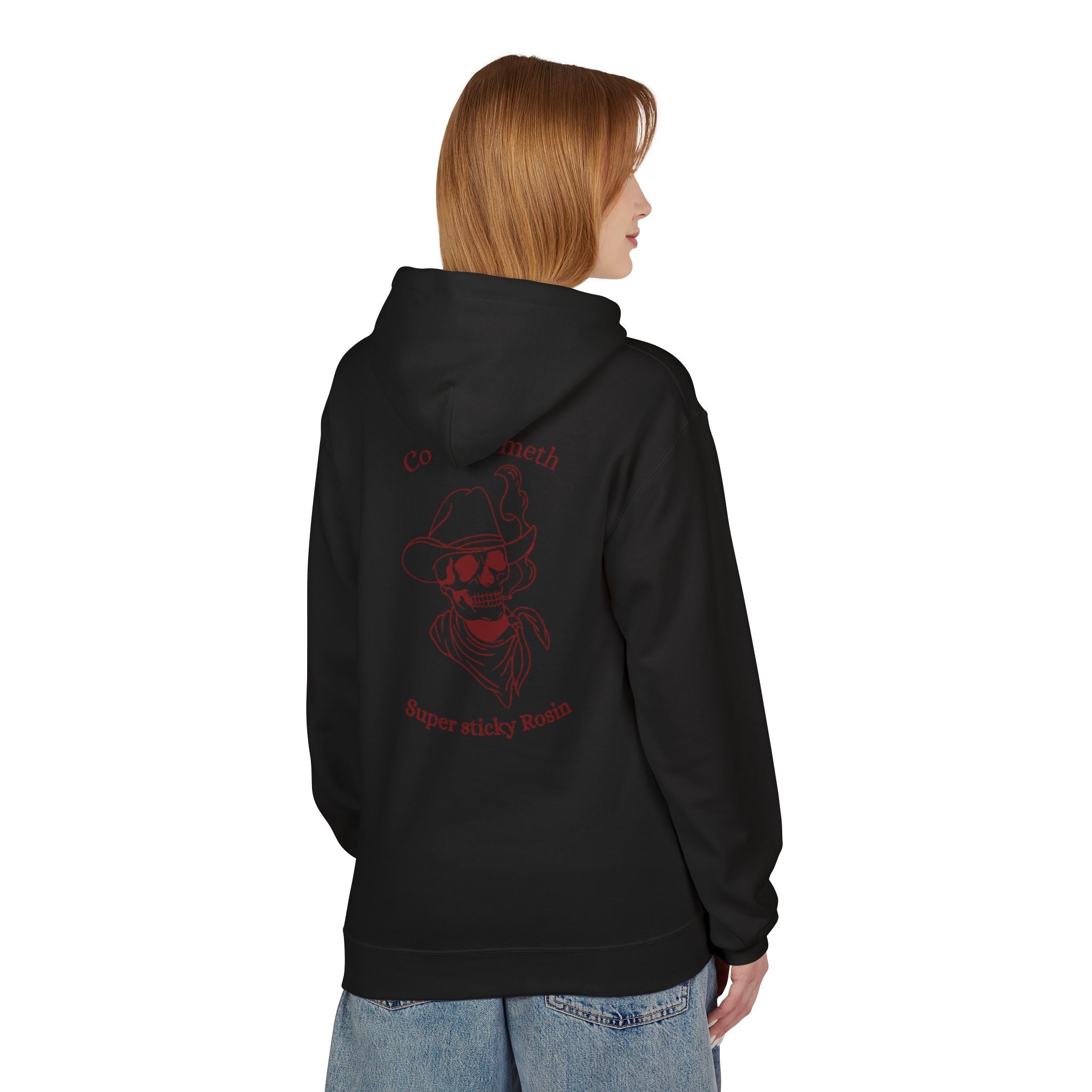 Cowboy meth dark red hoodie