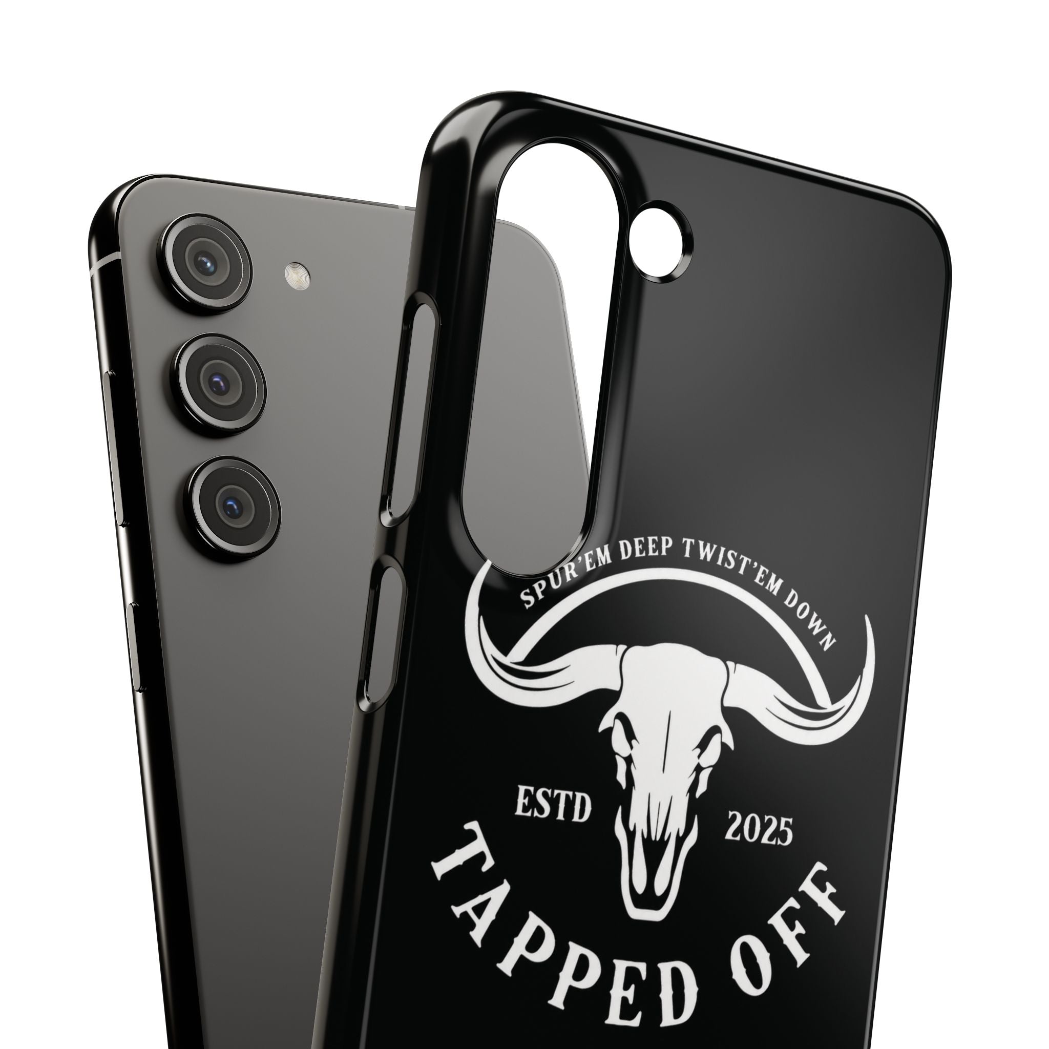 Tapped off phone case