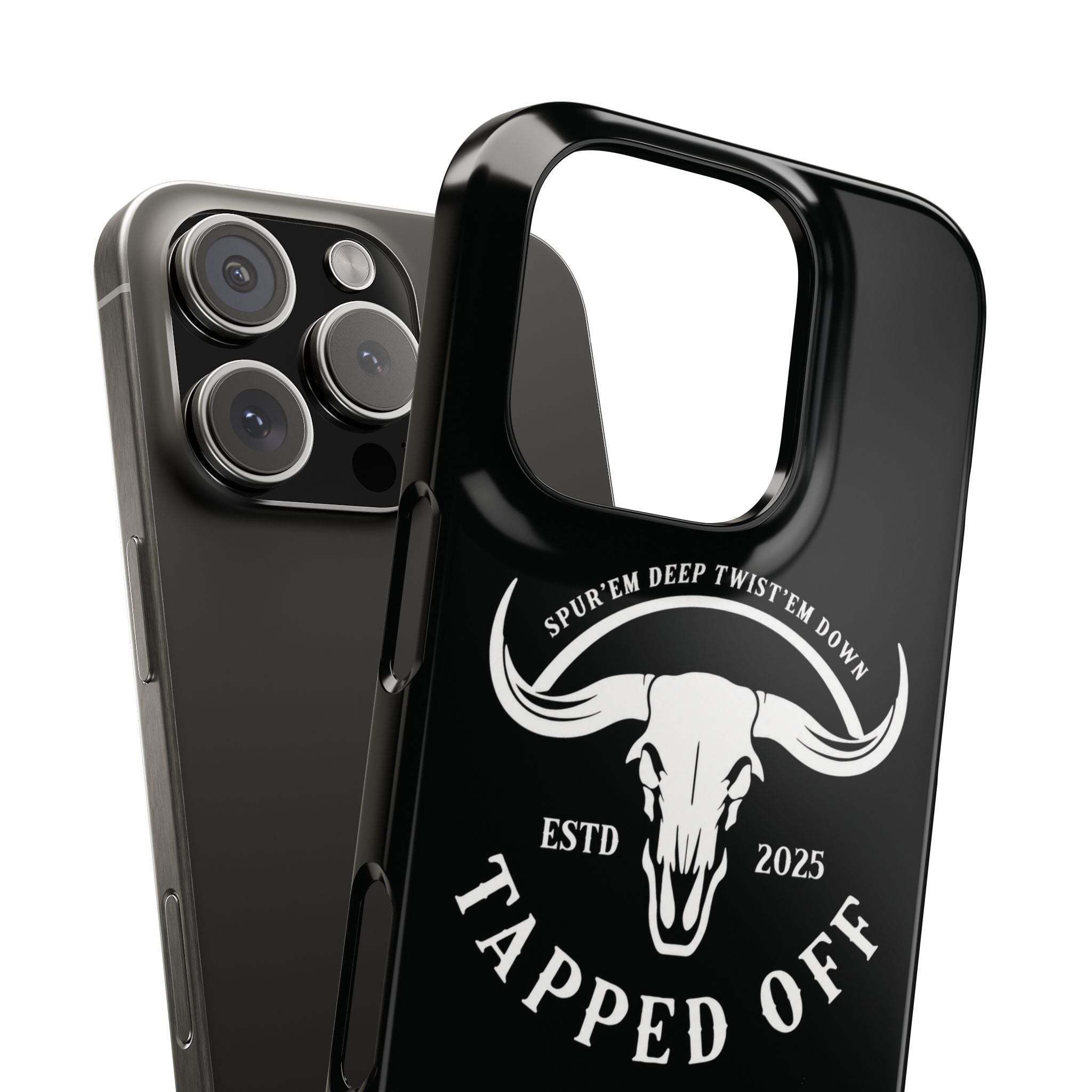 Tapped off phone case