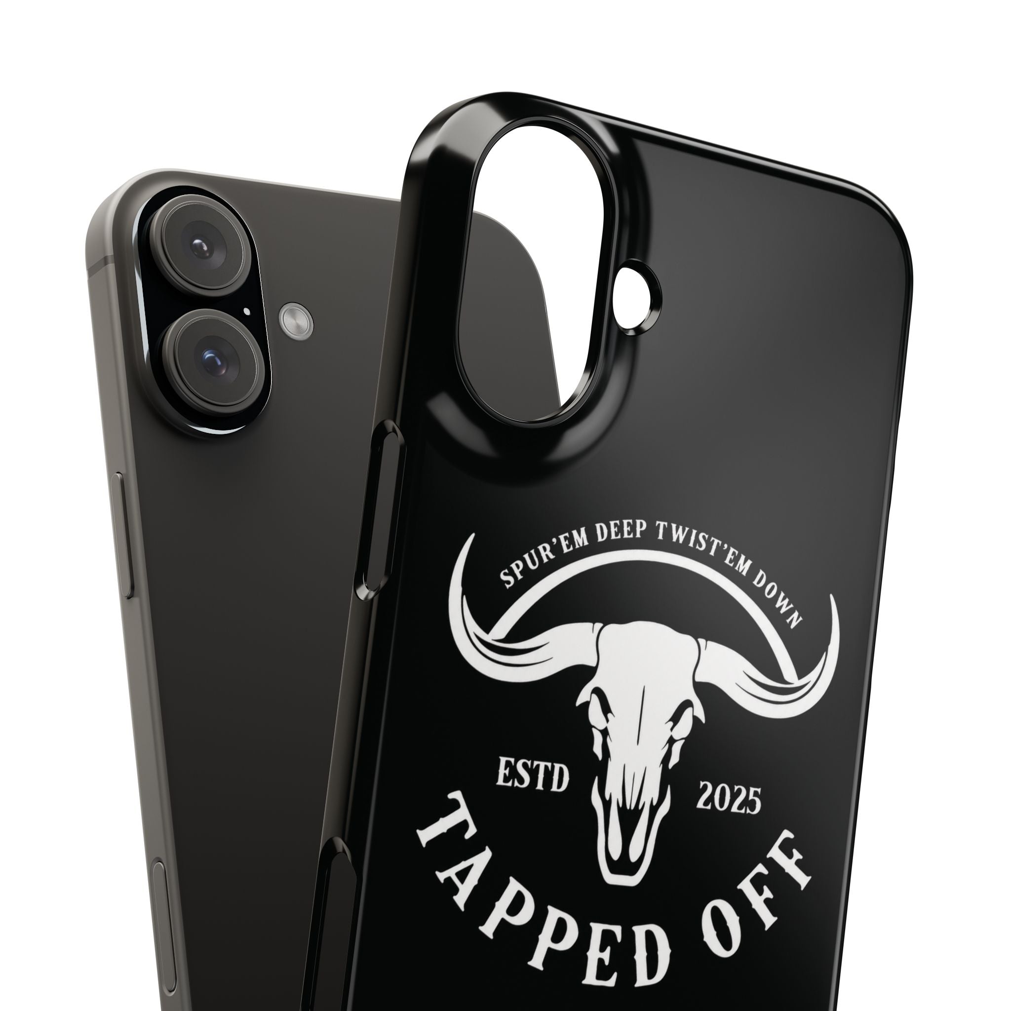Tapped off phone case