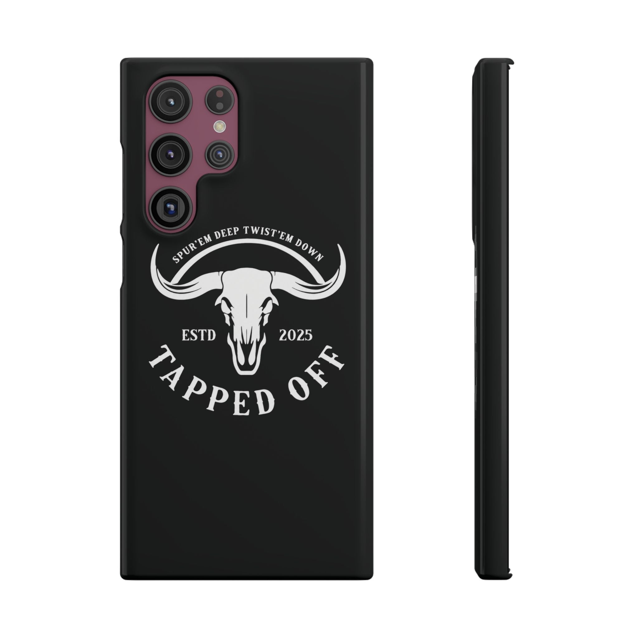 Tapped off phone case