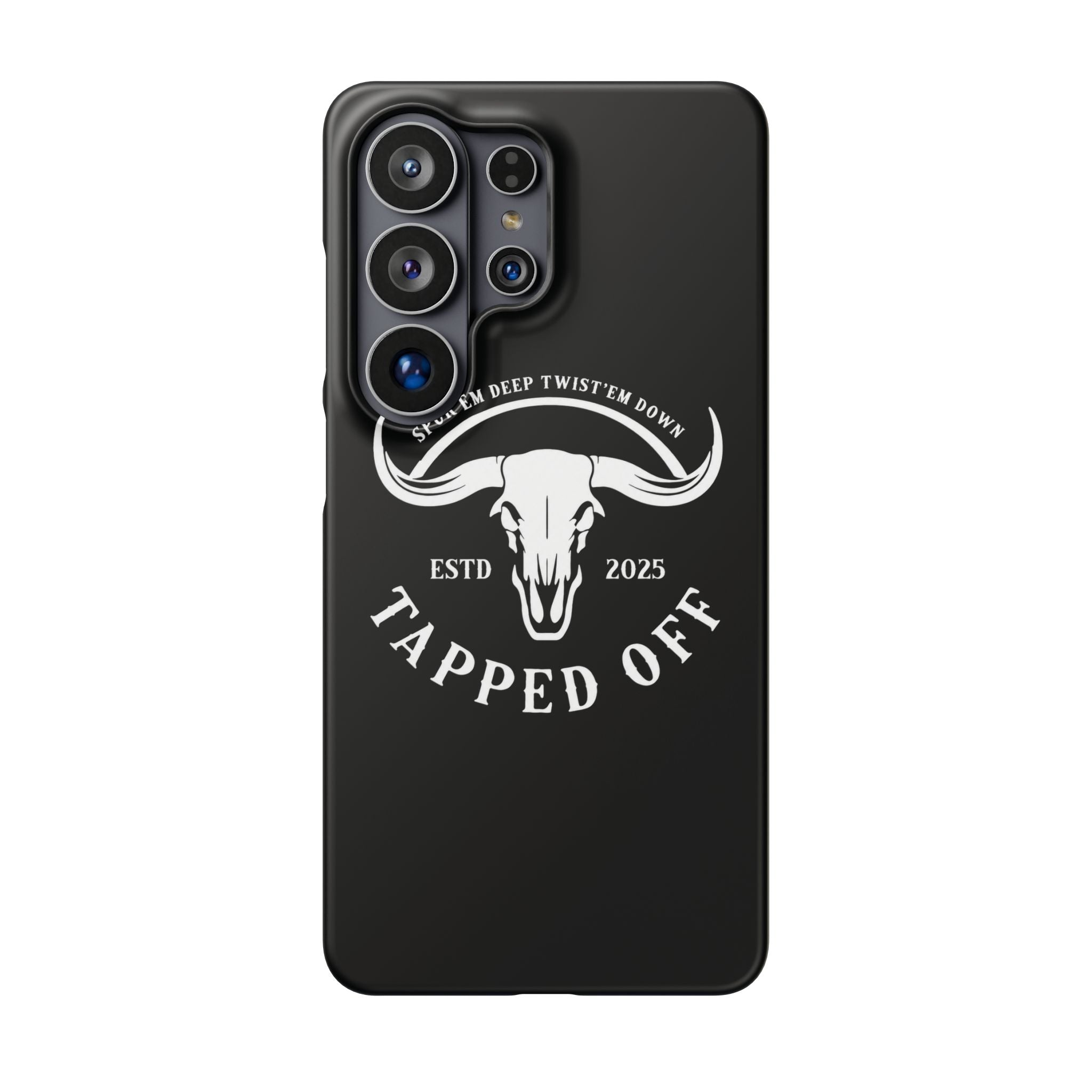 Tapped off phone case