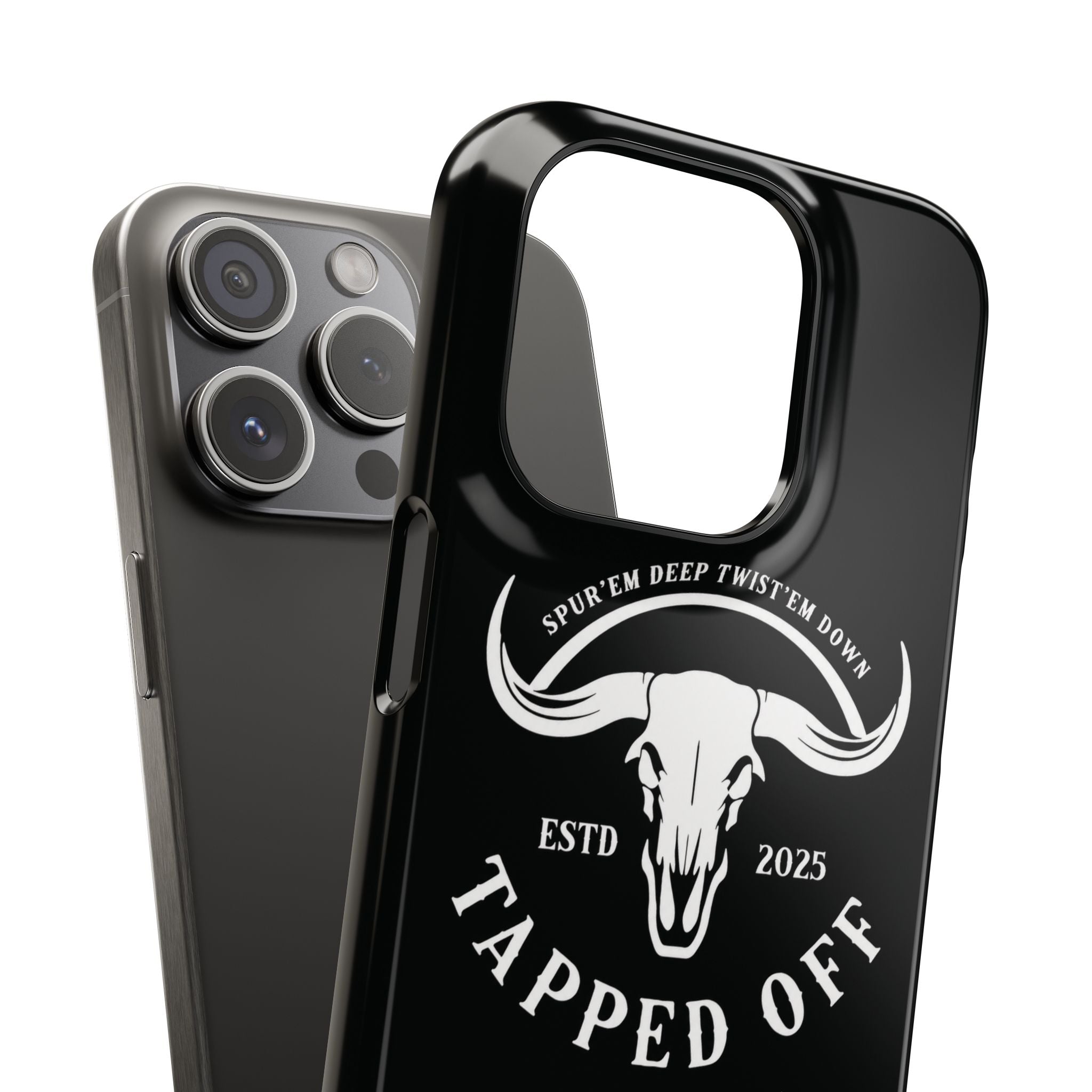 Tapped off phone case