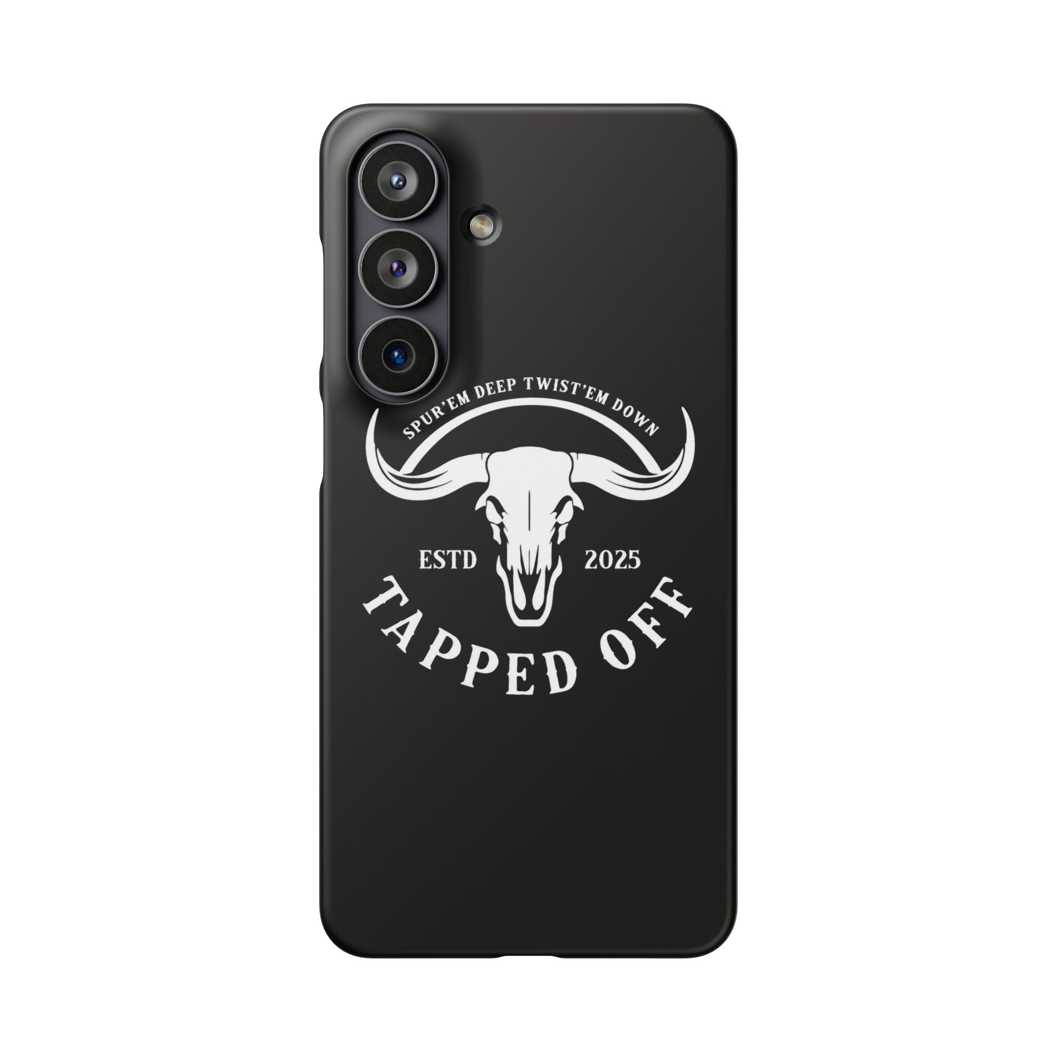 Tapped off phone case