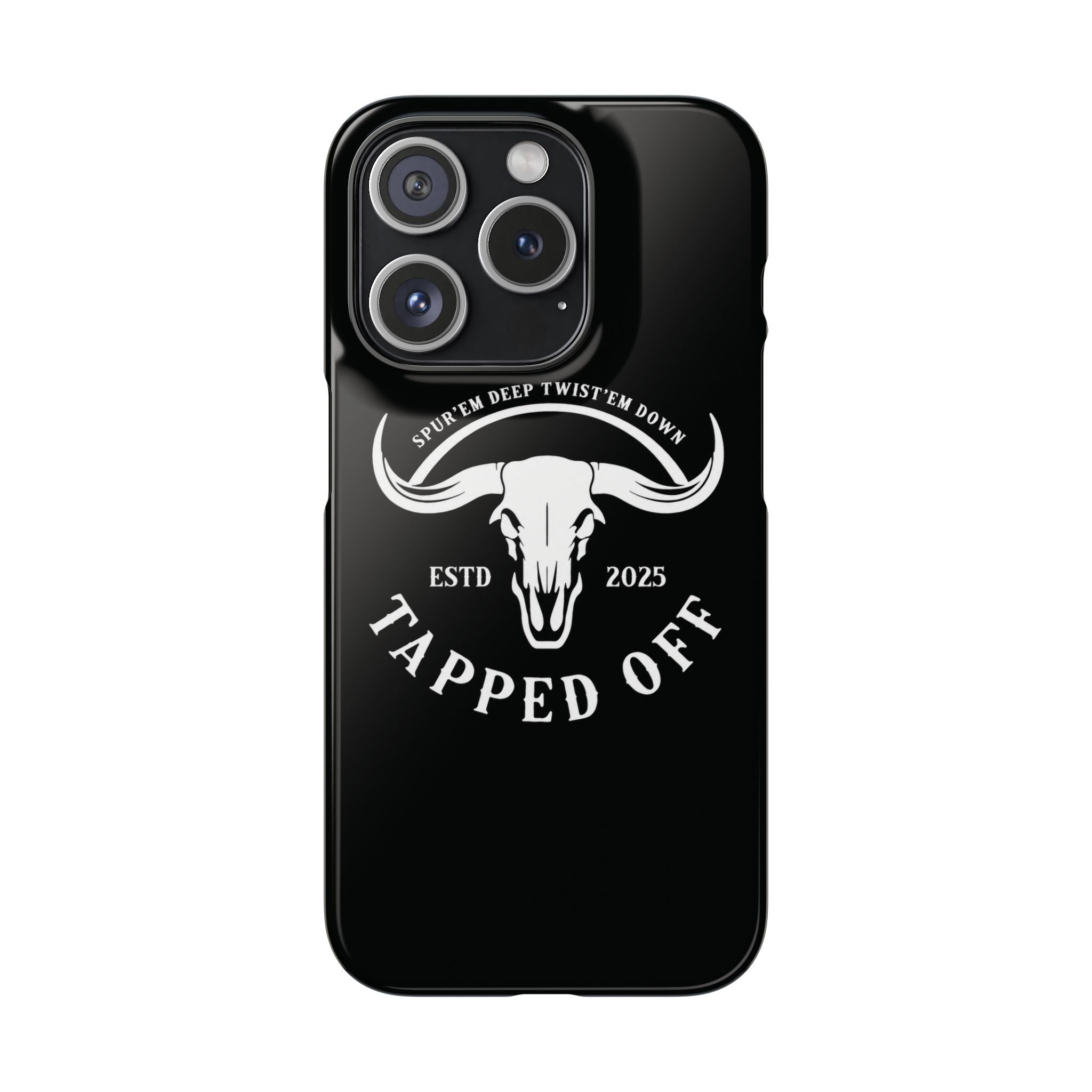 Tapped off phone case