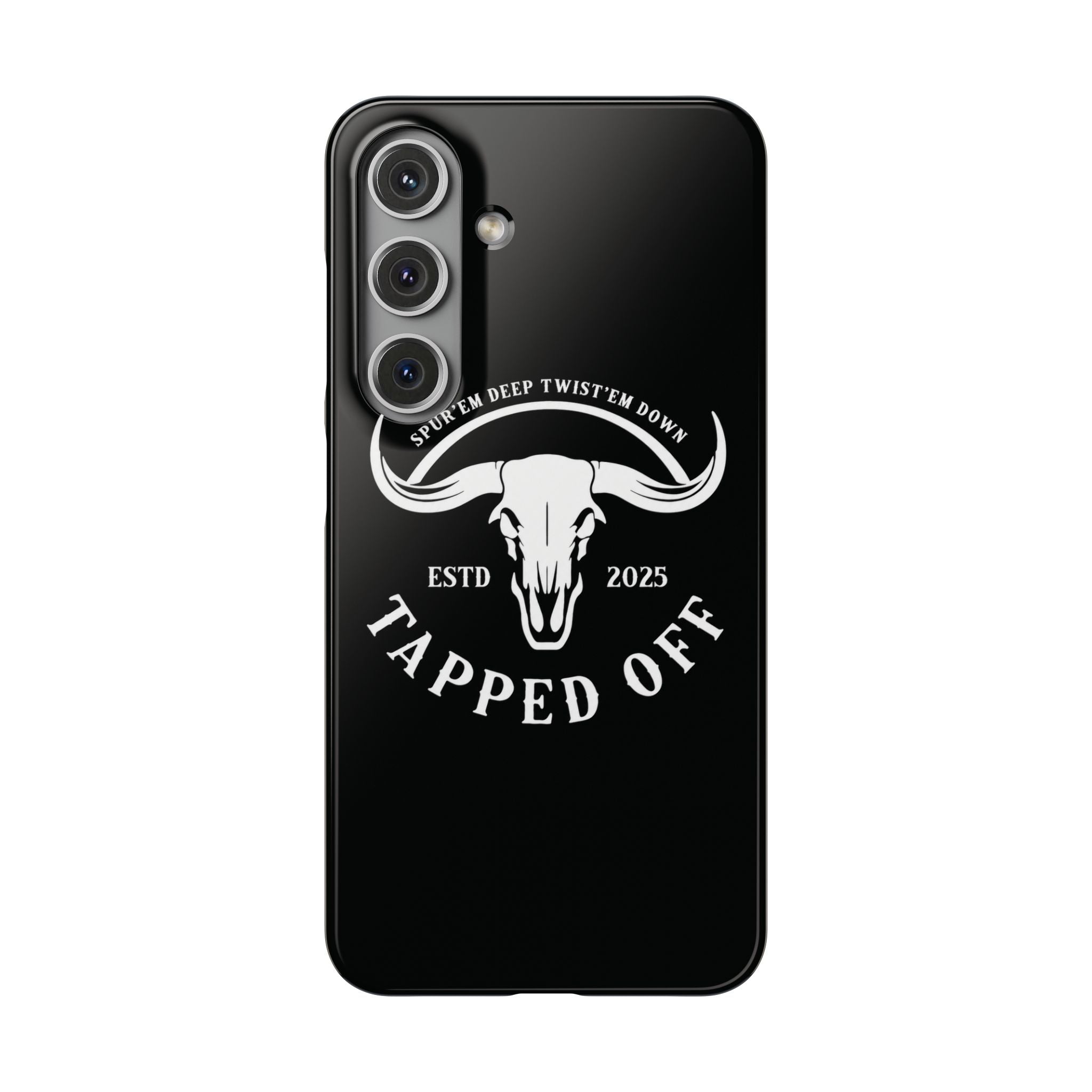 Tapped off phone case