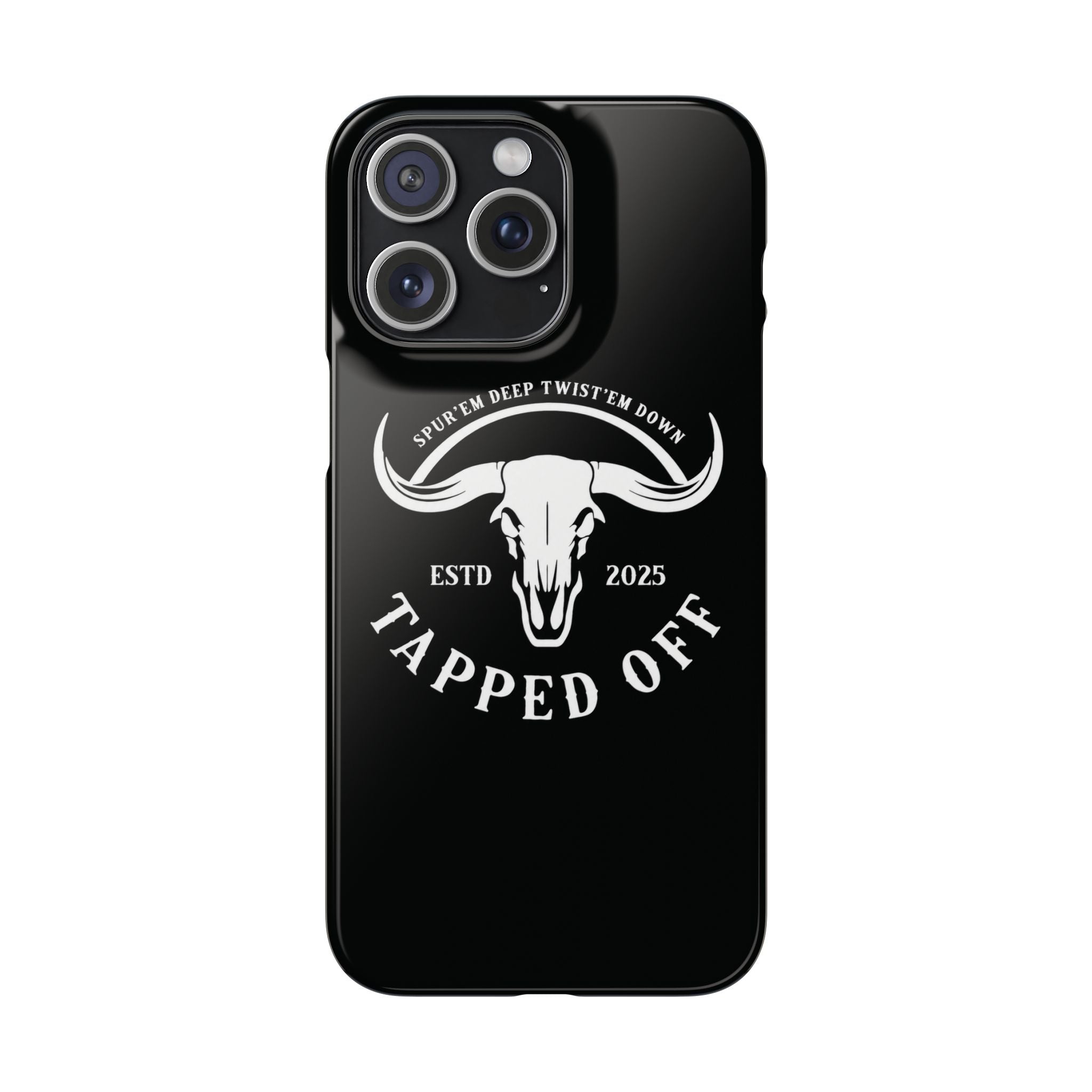 Tapped off phone case