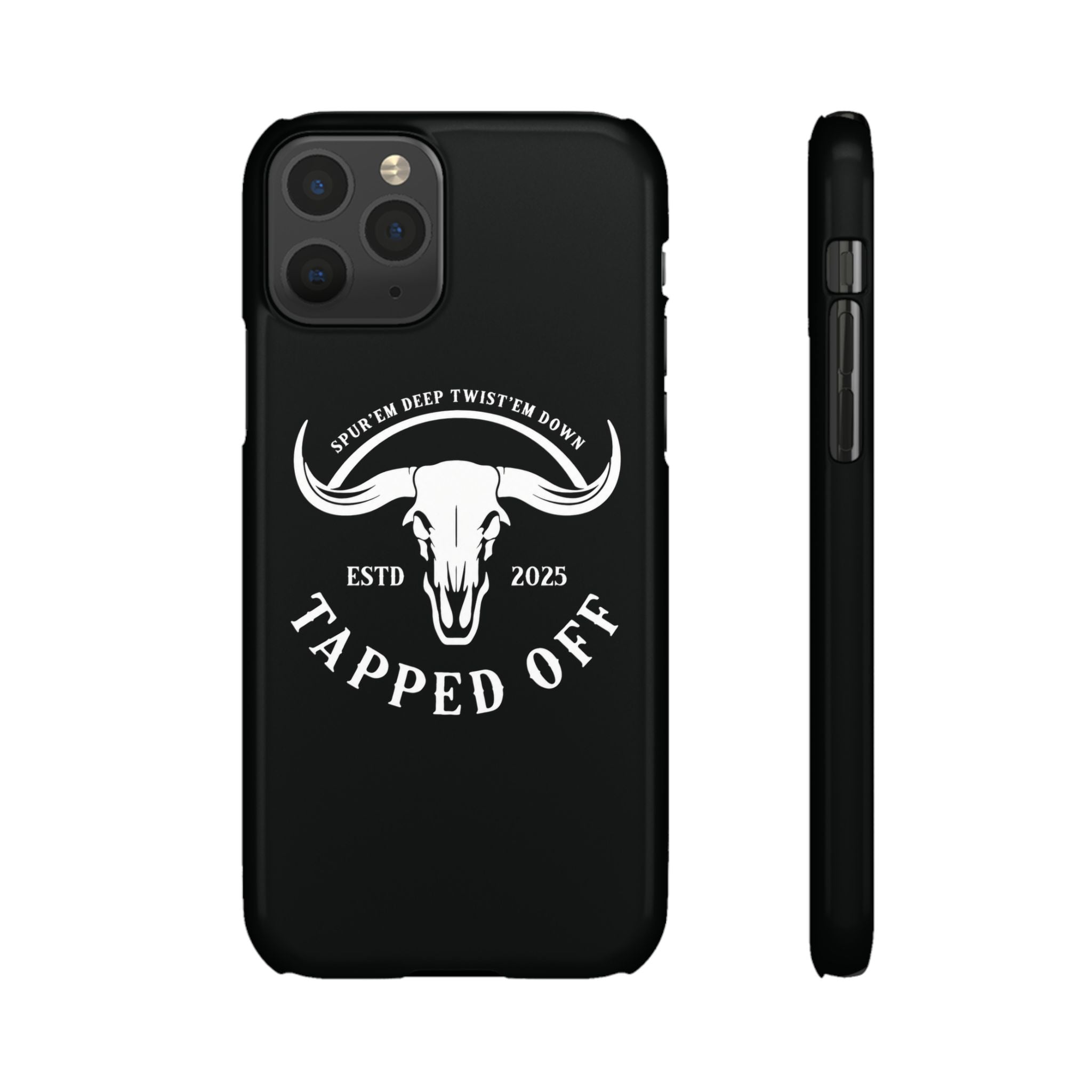 Tapped off phone case