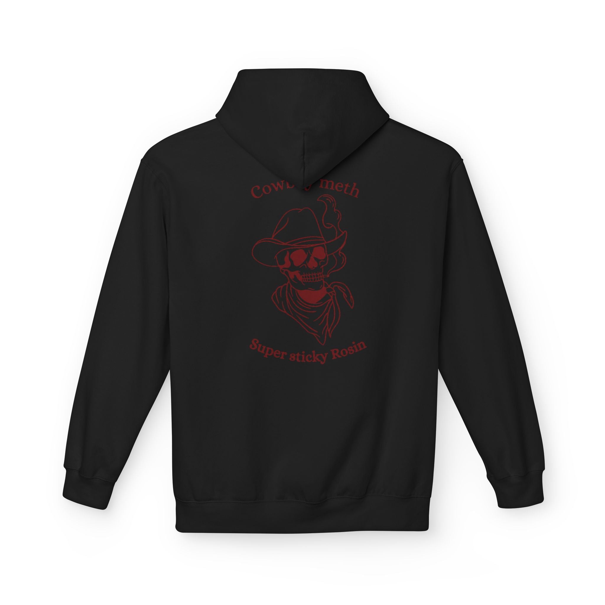 Cowboy meth dark red hoodie