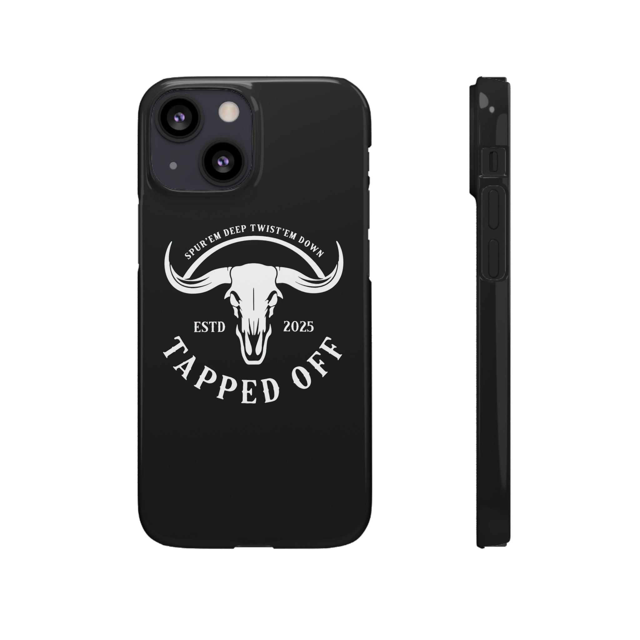 Tapped off phone case