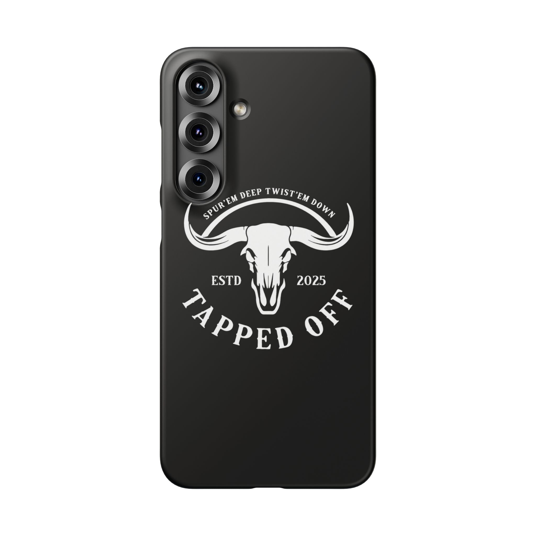 Tapped off phone case