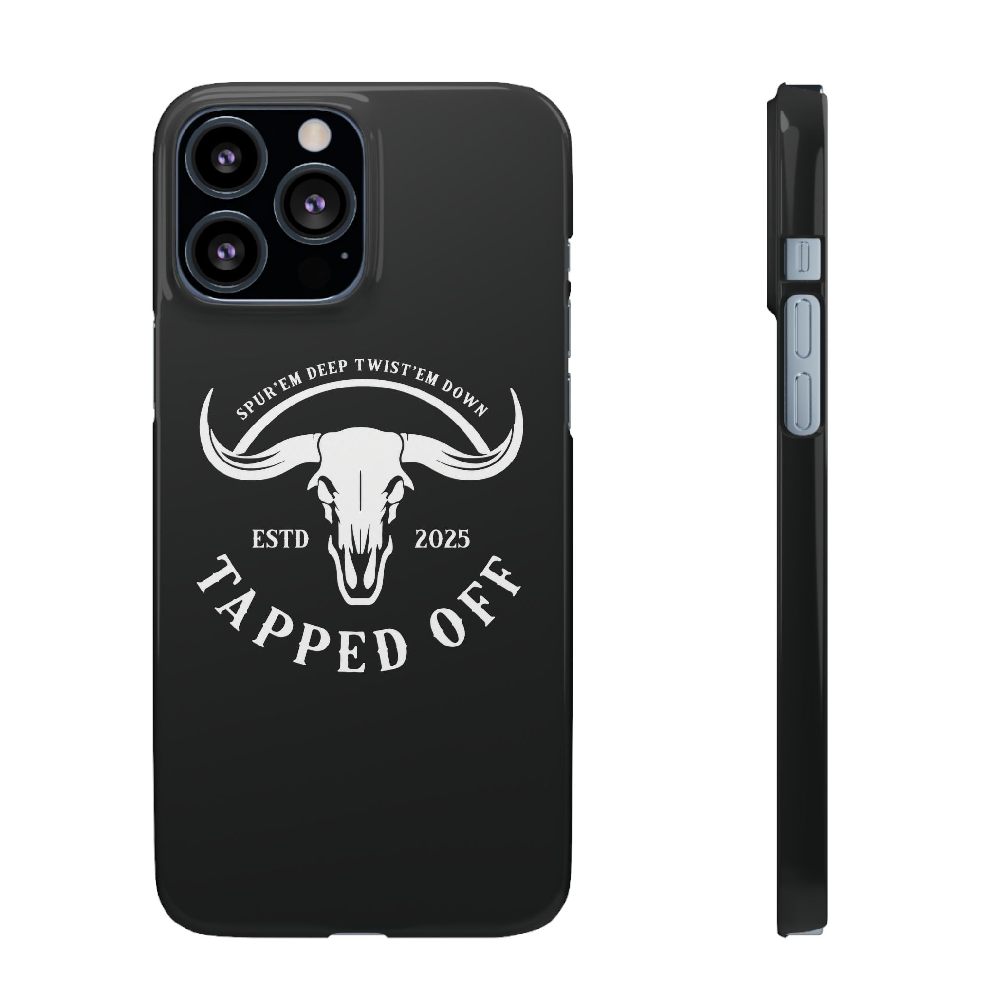 Tapped off phone case