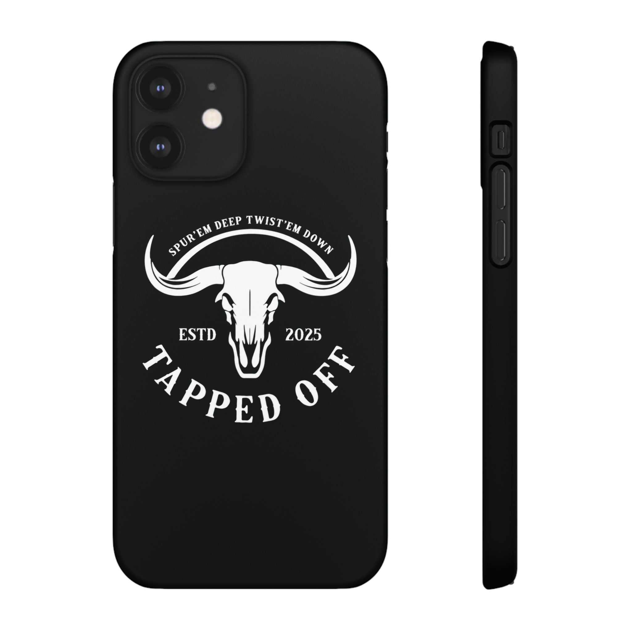 Tapped off phone case