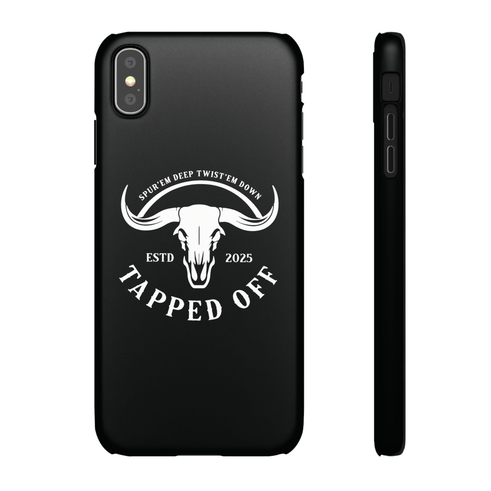 Tapped off phone case