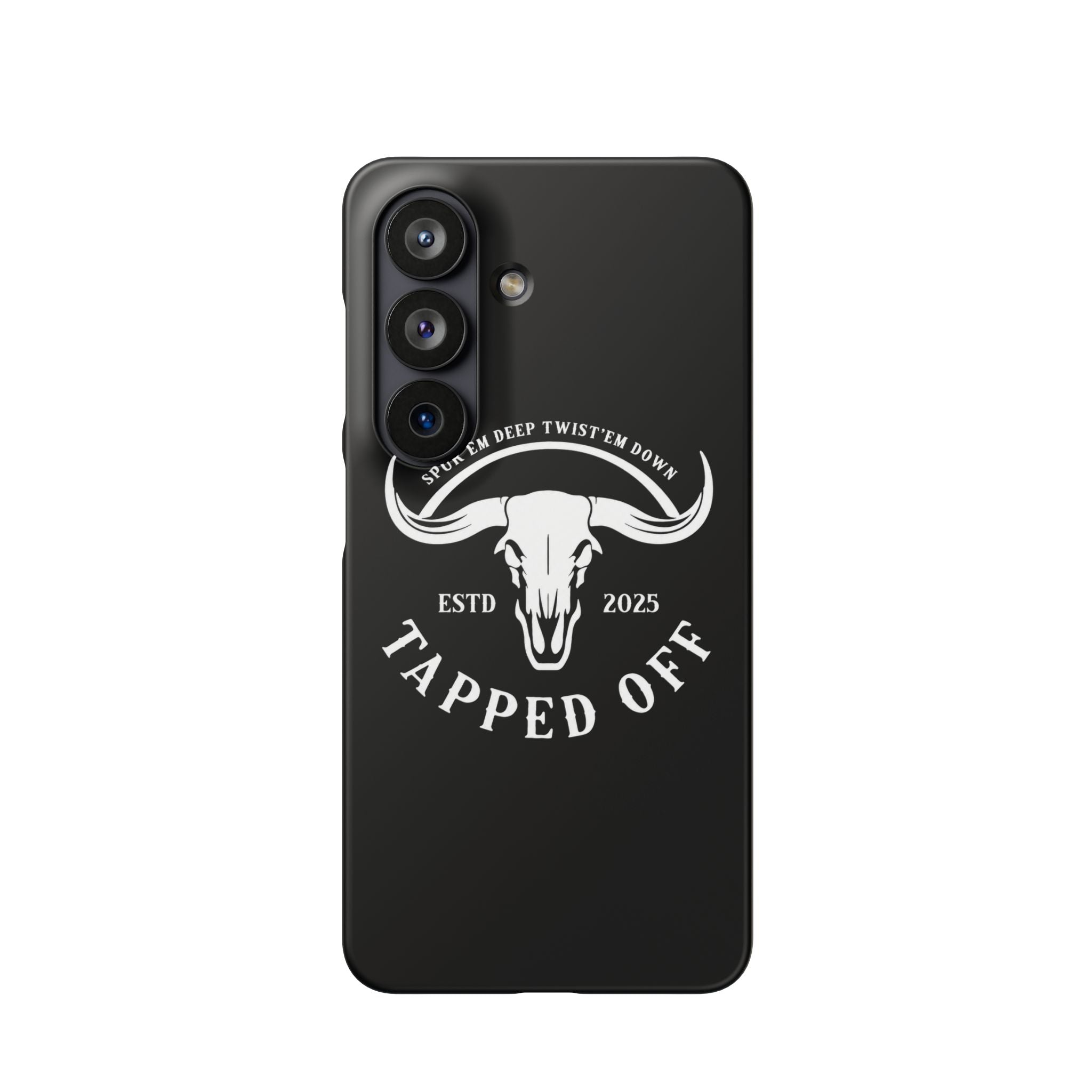 Tapped off phone case