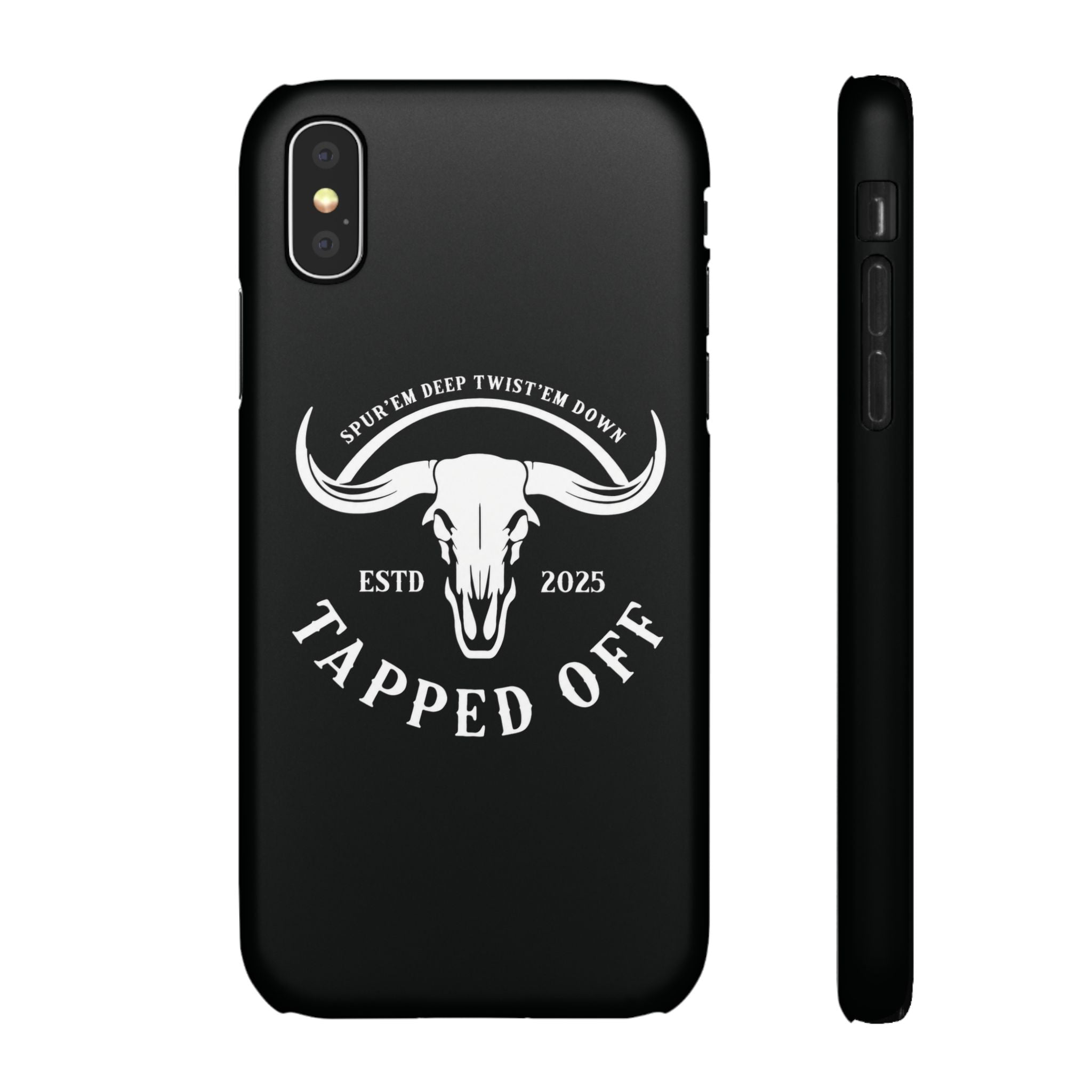 Tapped off phone case
