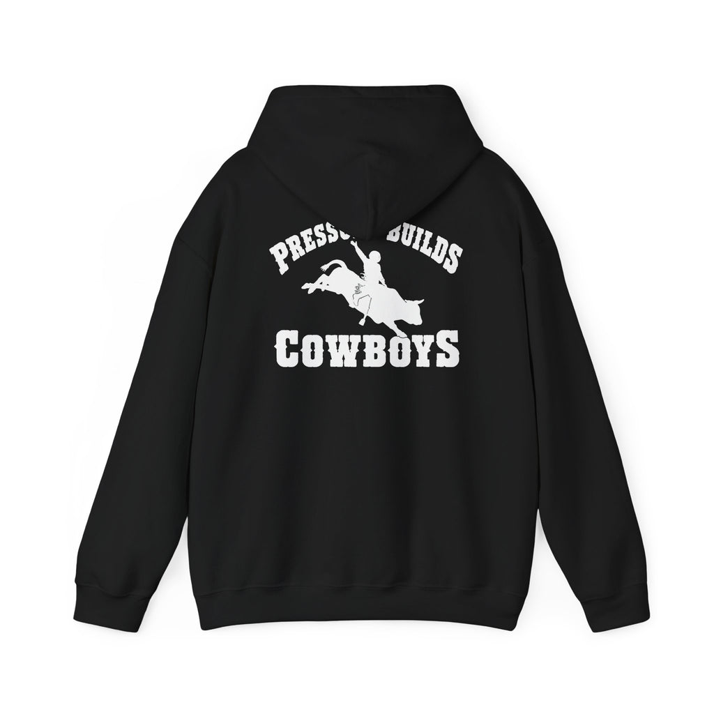 Tapped off “ pressure builds cowboys “ hoodie