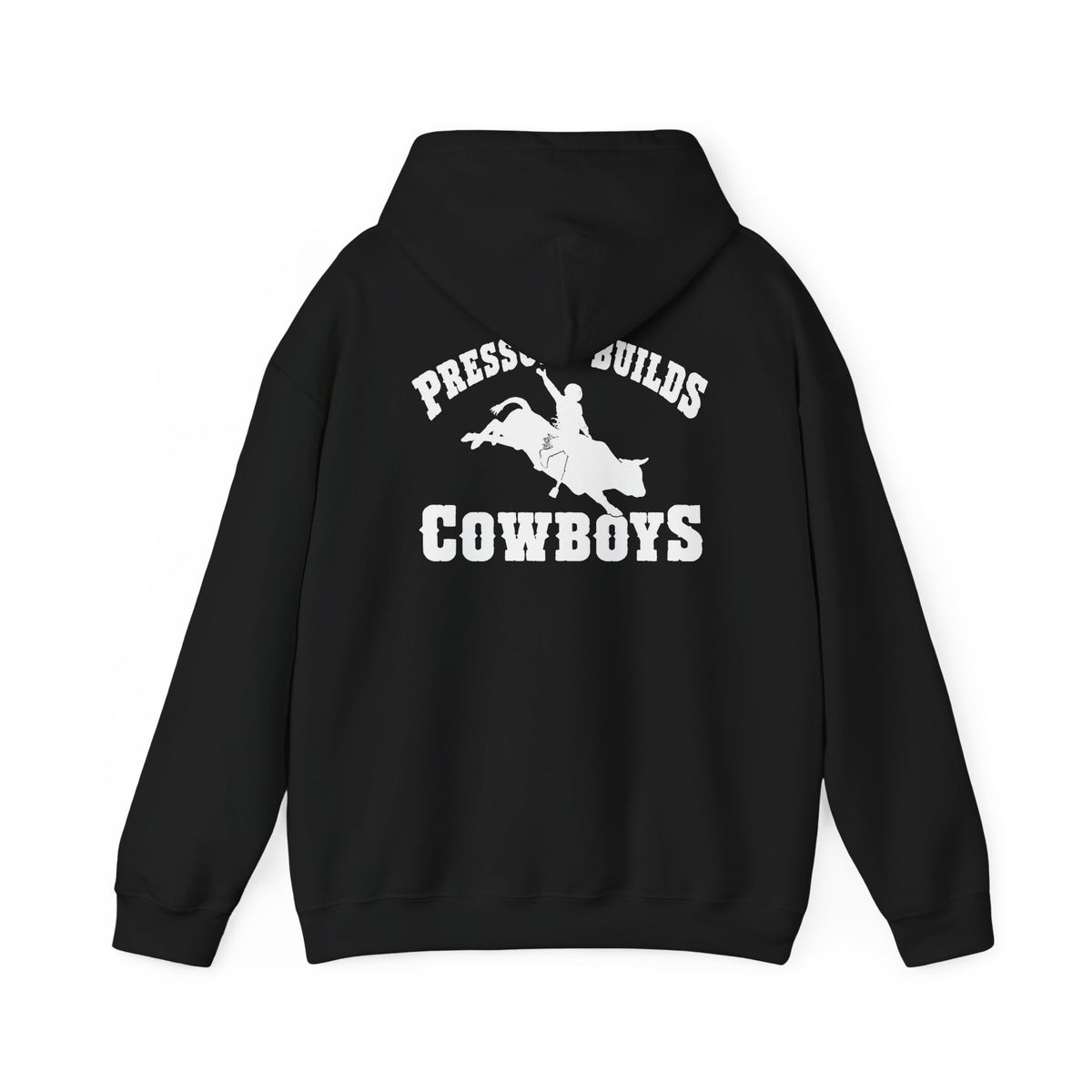 Tapped off “ pressure builds cowboys “ hoodie