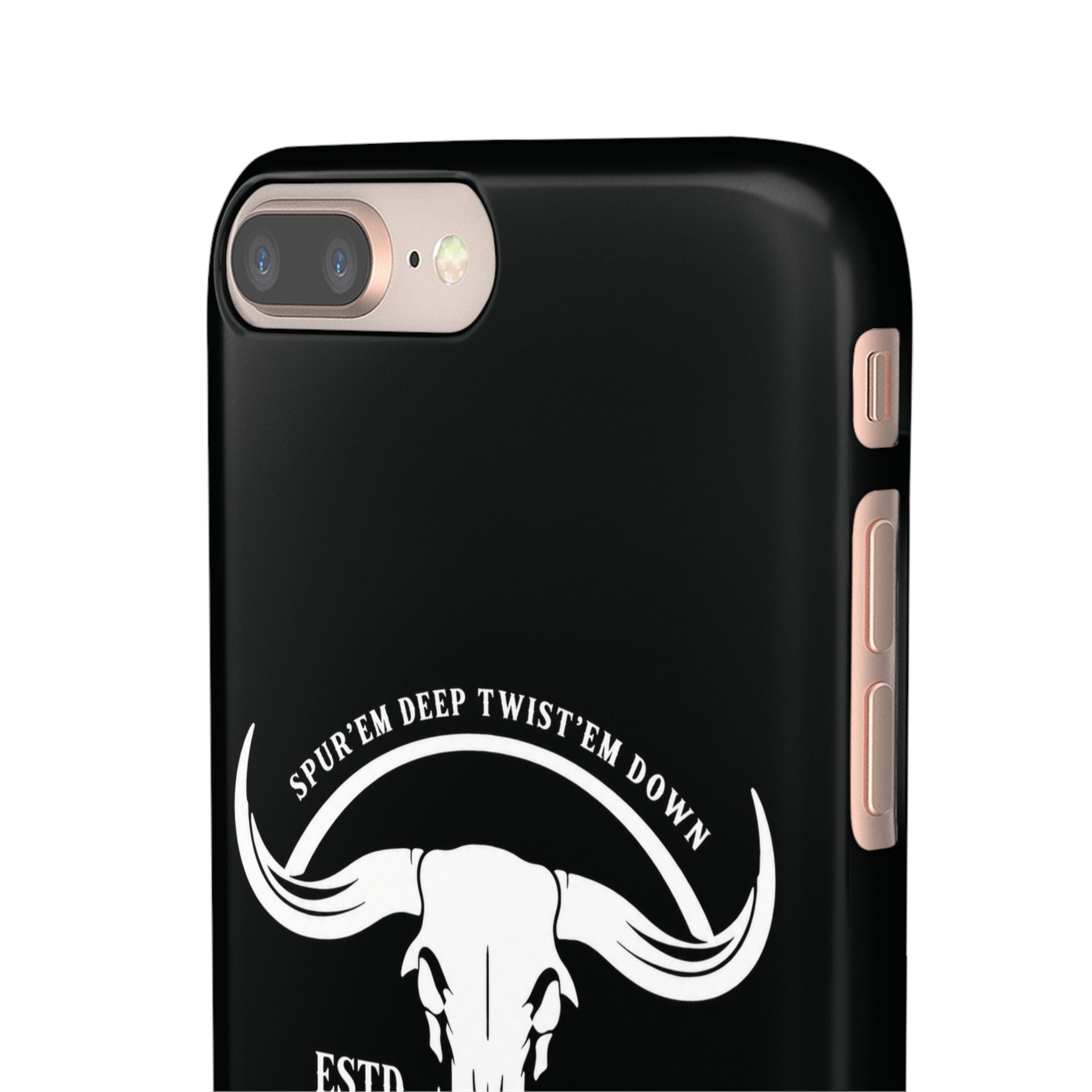 Tapped off phone case