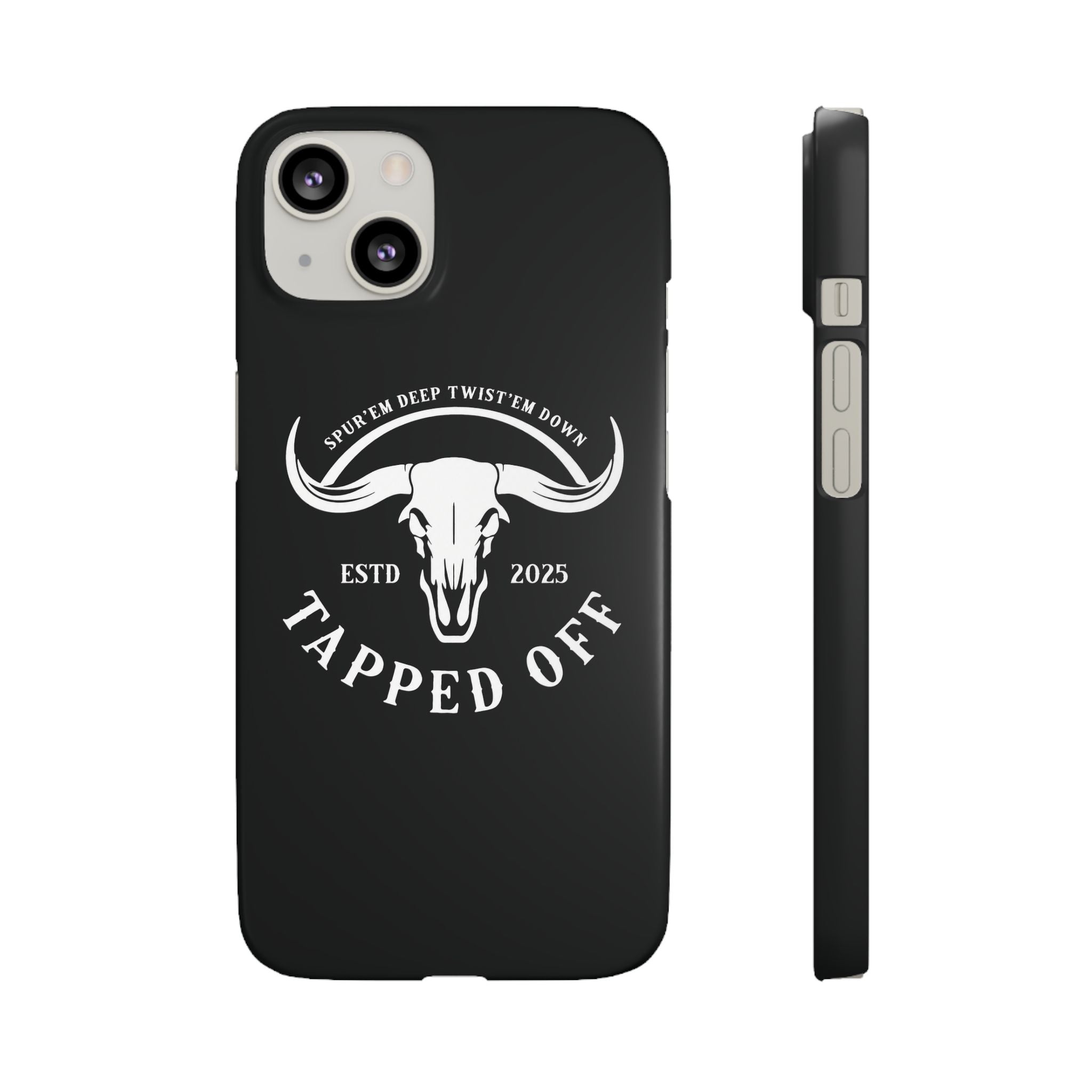 Tapped off phone case