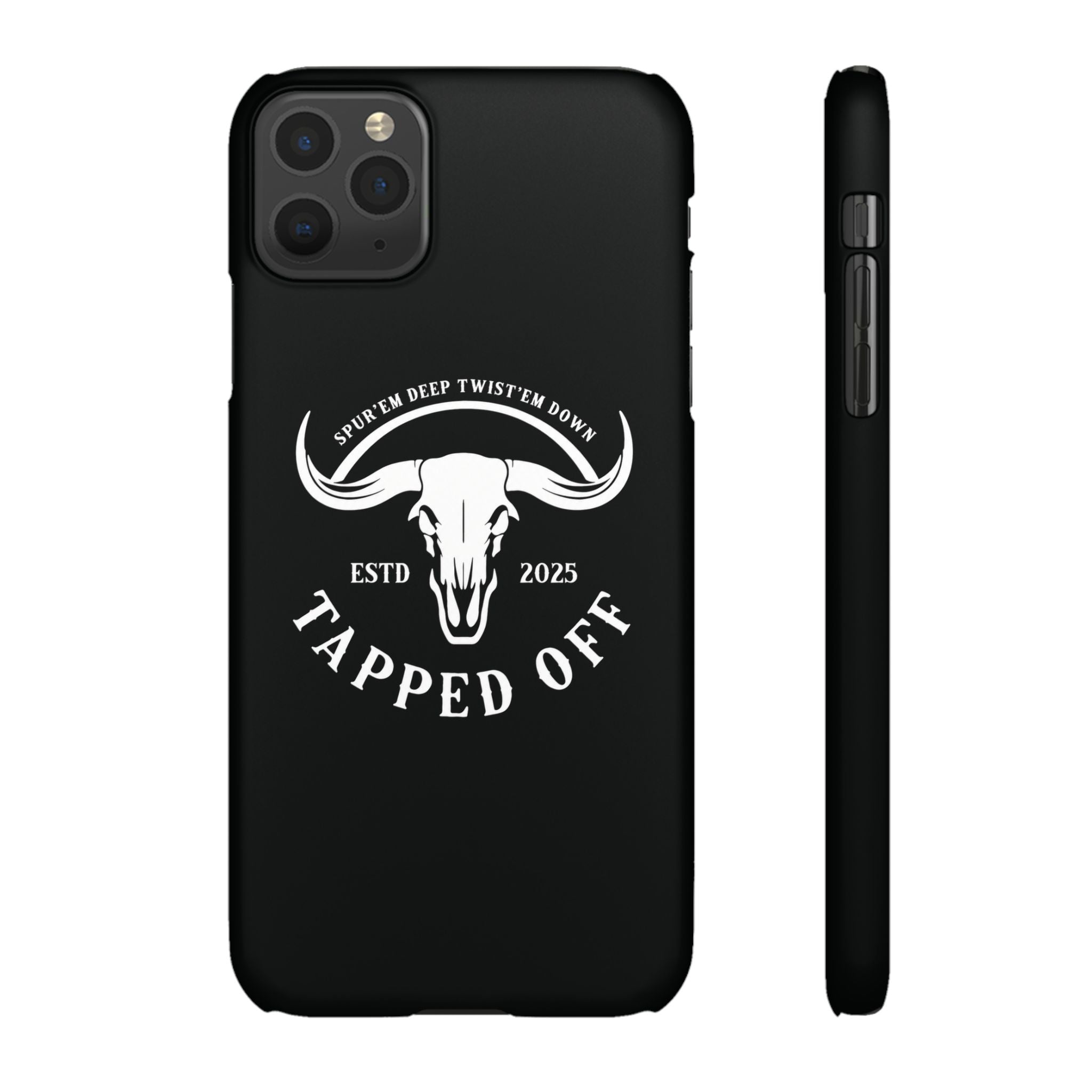 Tapped off phone case