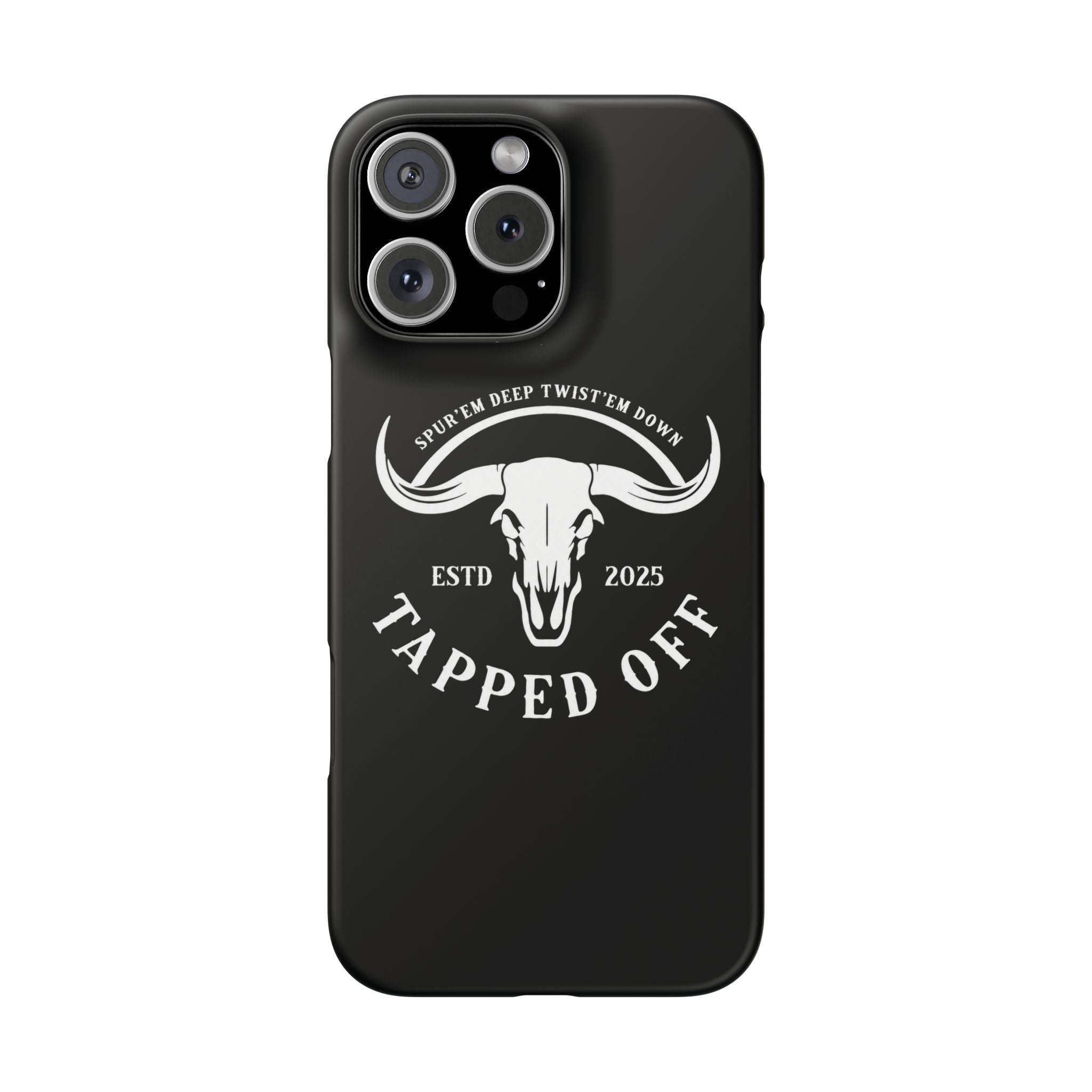 Tapped off phone case