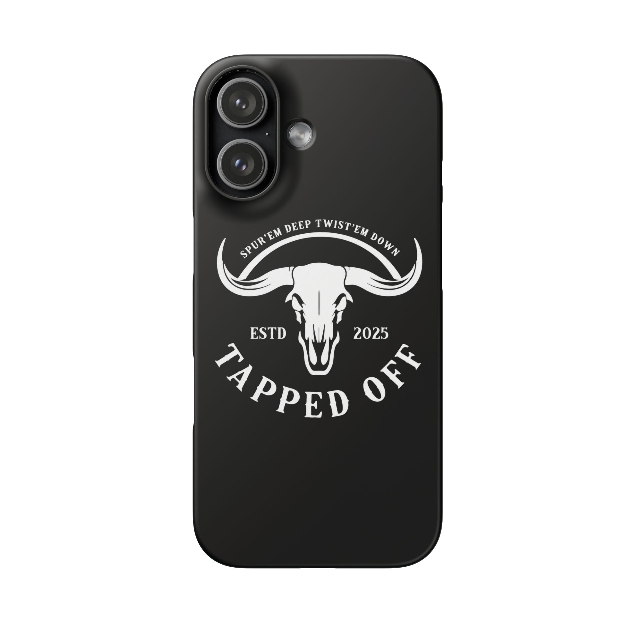 Tapped off phone case