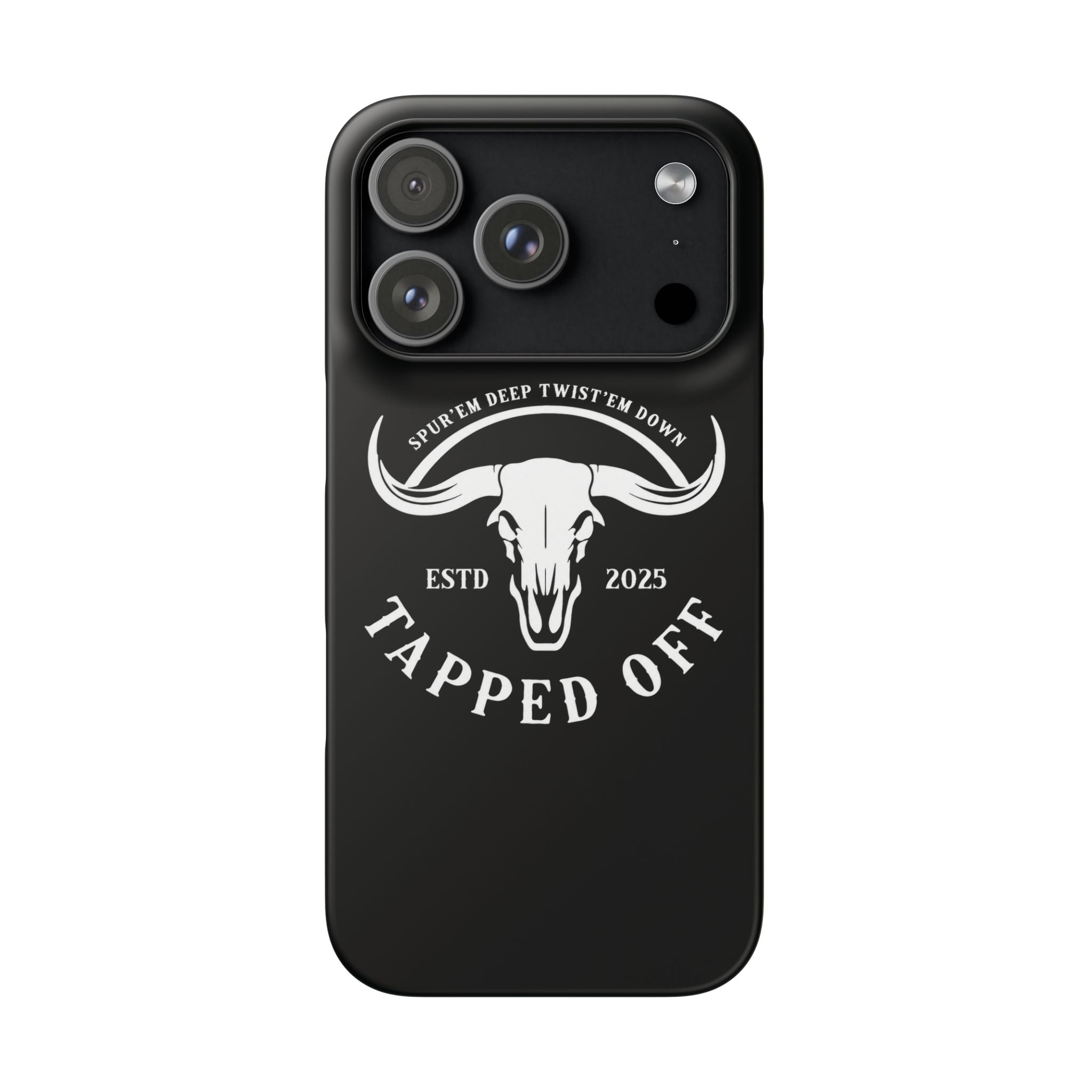Tapped off phone case