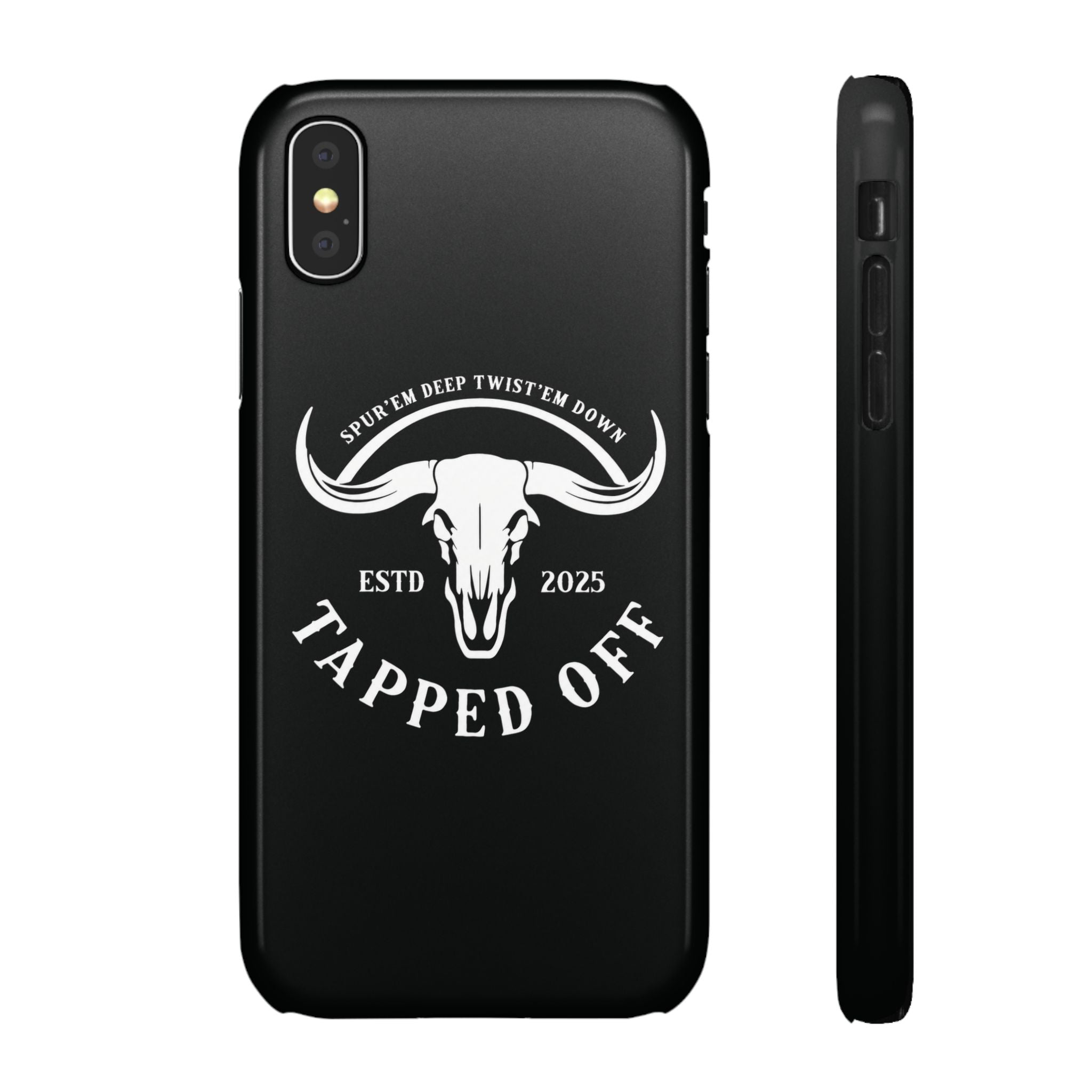 Tapped off phone case