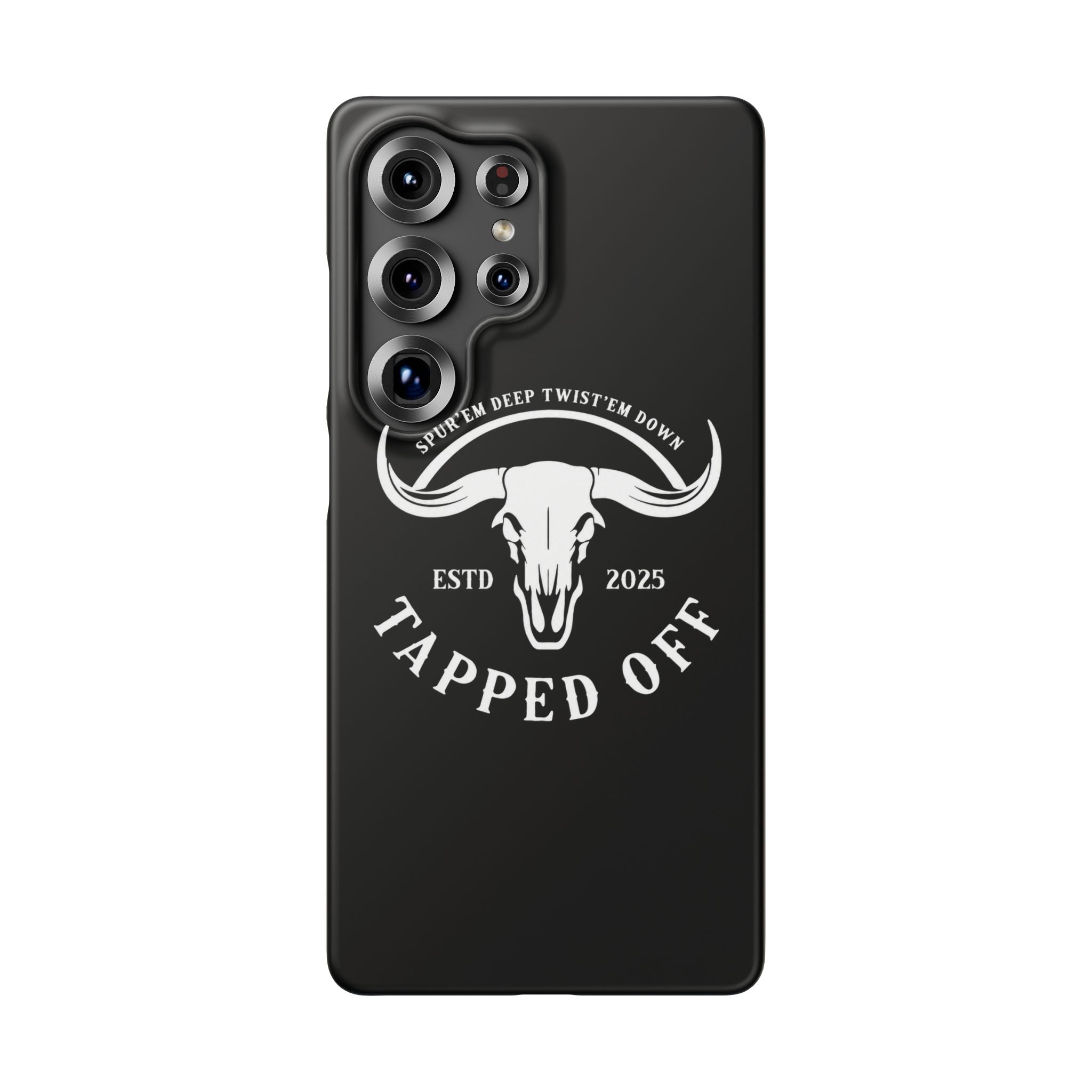Tapped off phone case