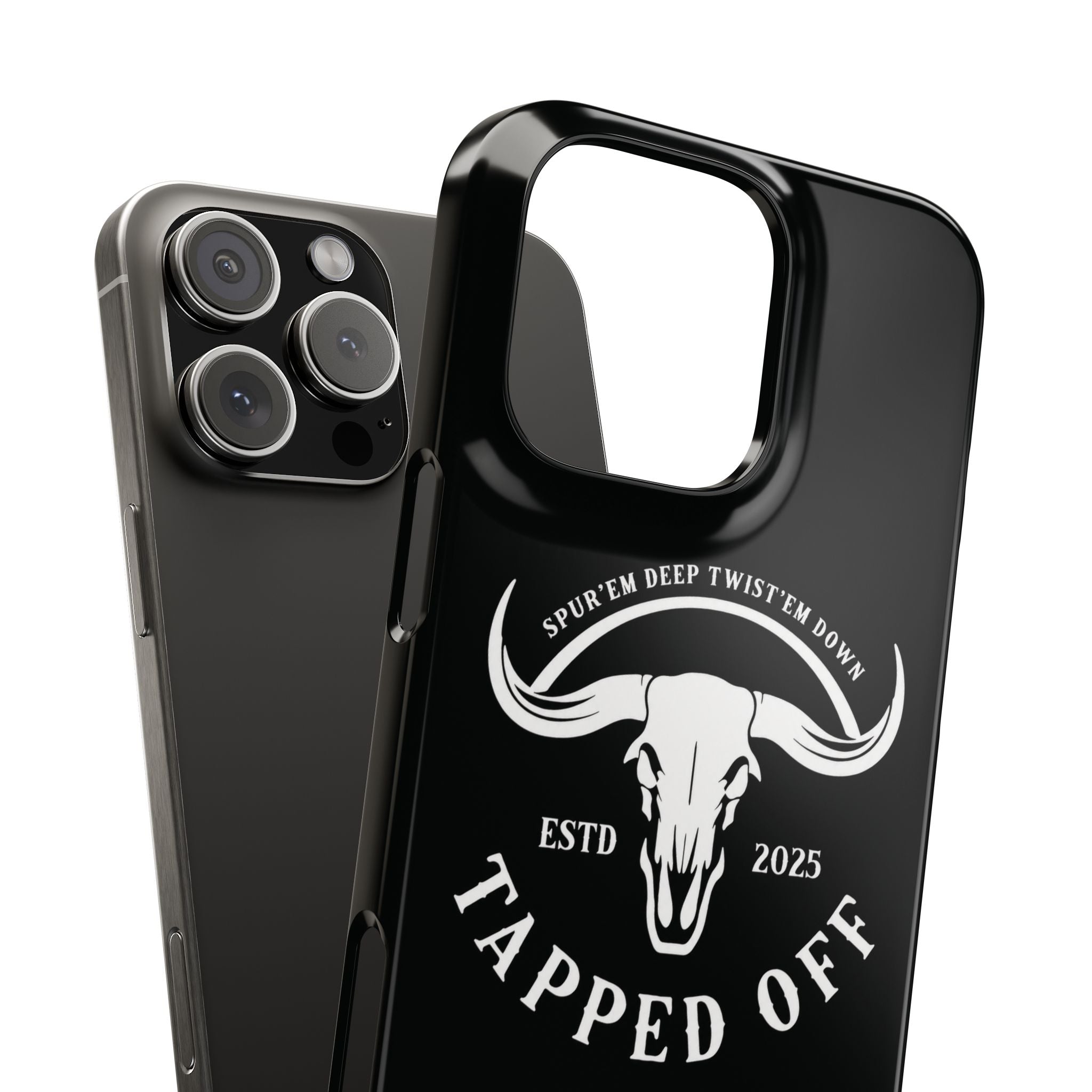 Tapped off phone case