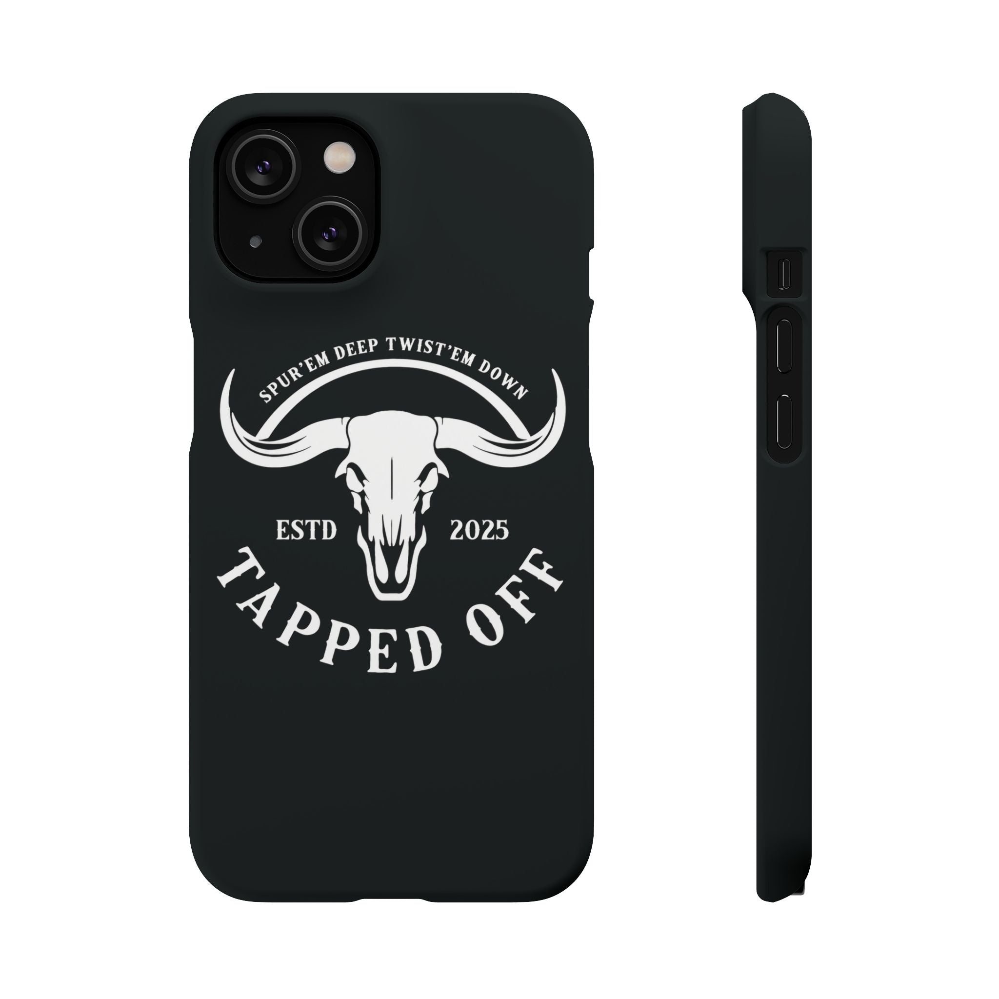 Tapped off phone case