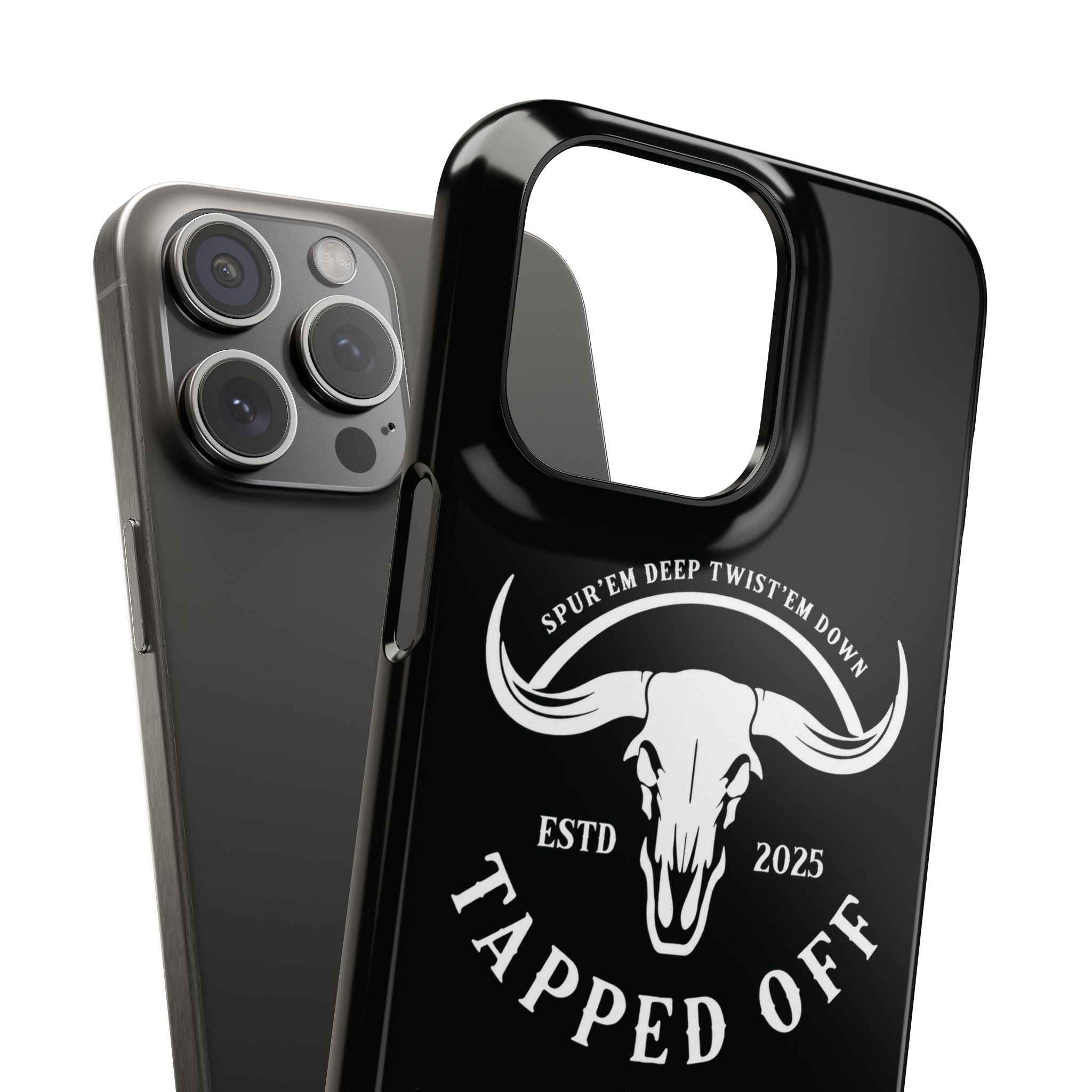 Tapped off phone case