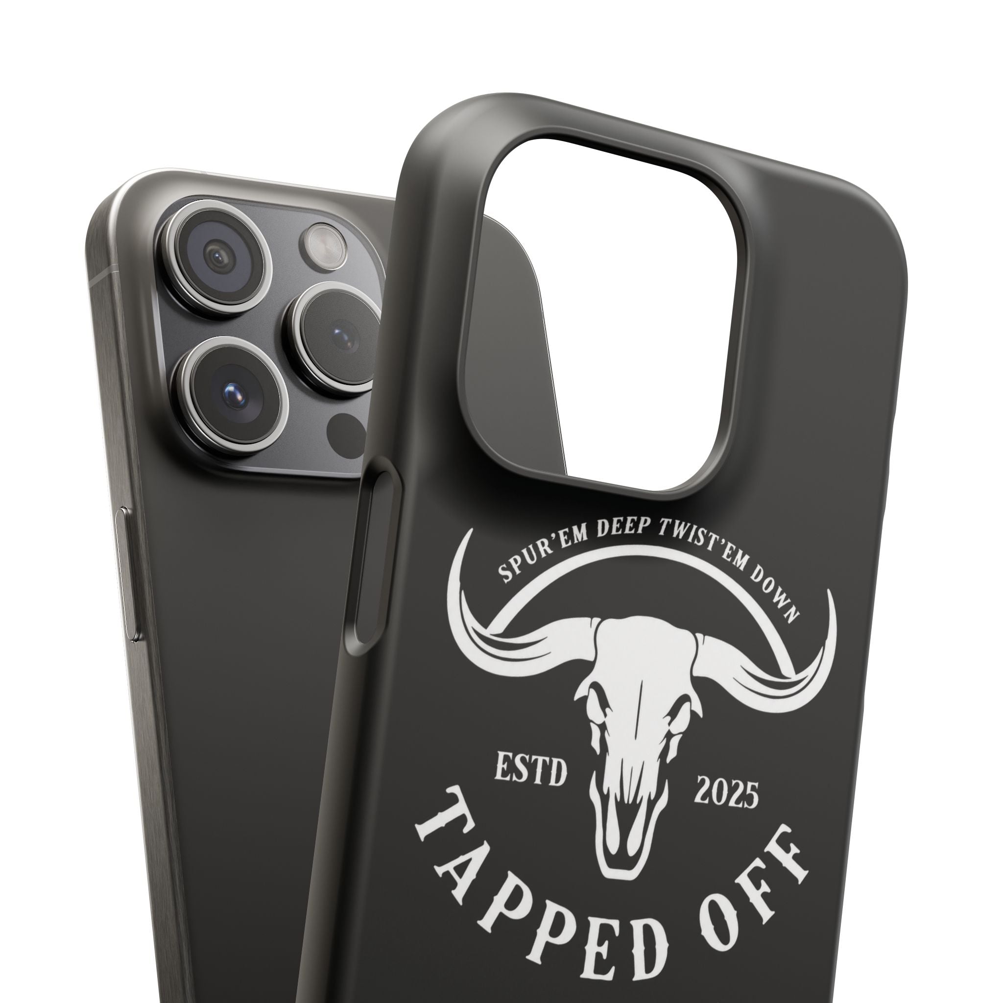 Tapped off phone case