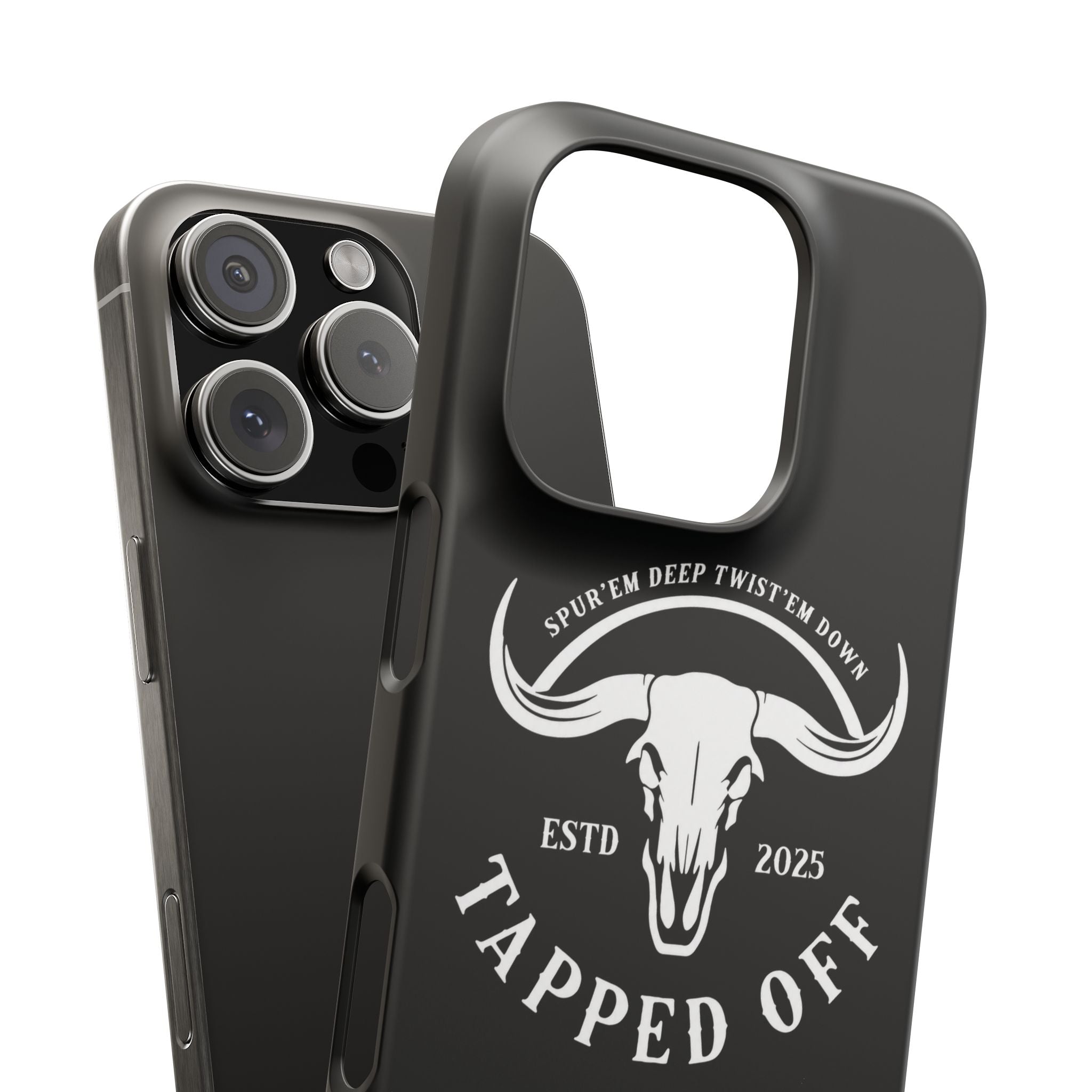 Tapped off phone case