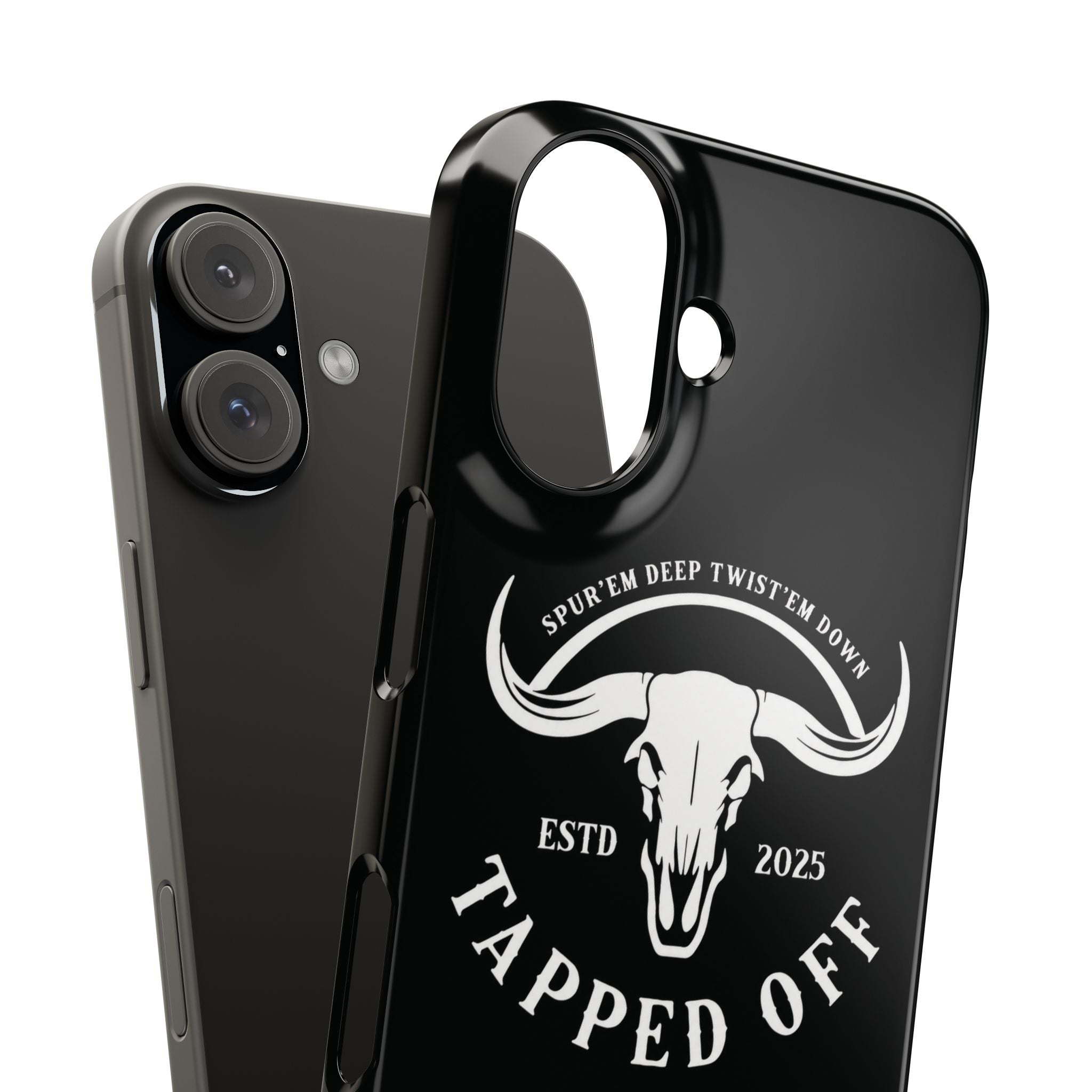 Tapped off phone case