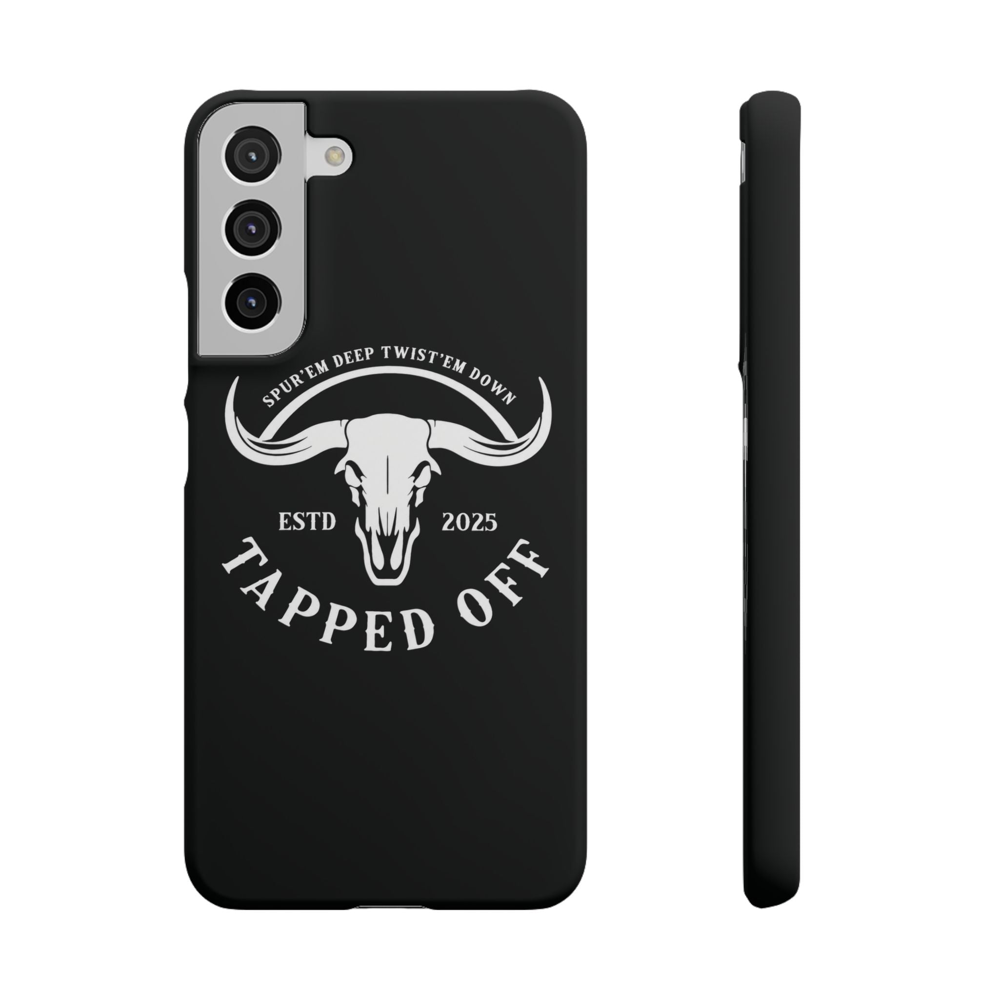 Tapped off phone case