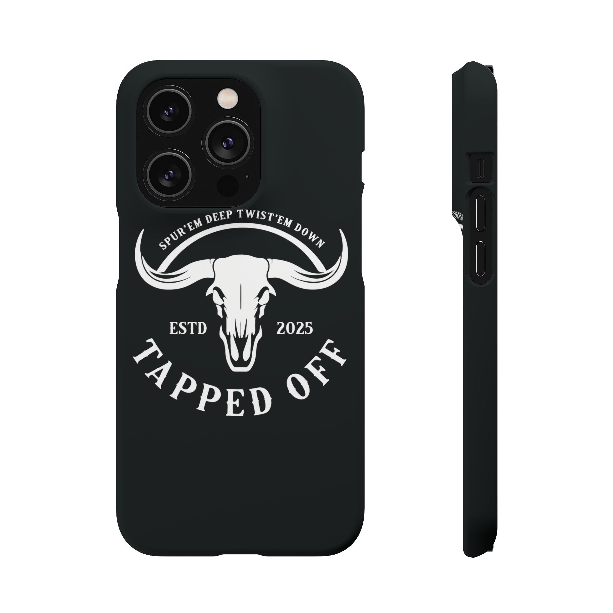 Tapped off phone case