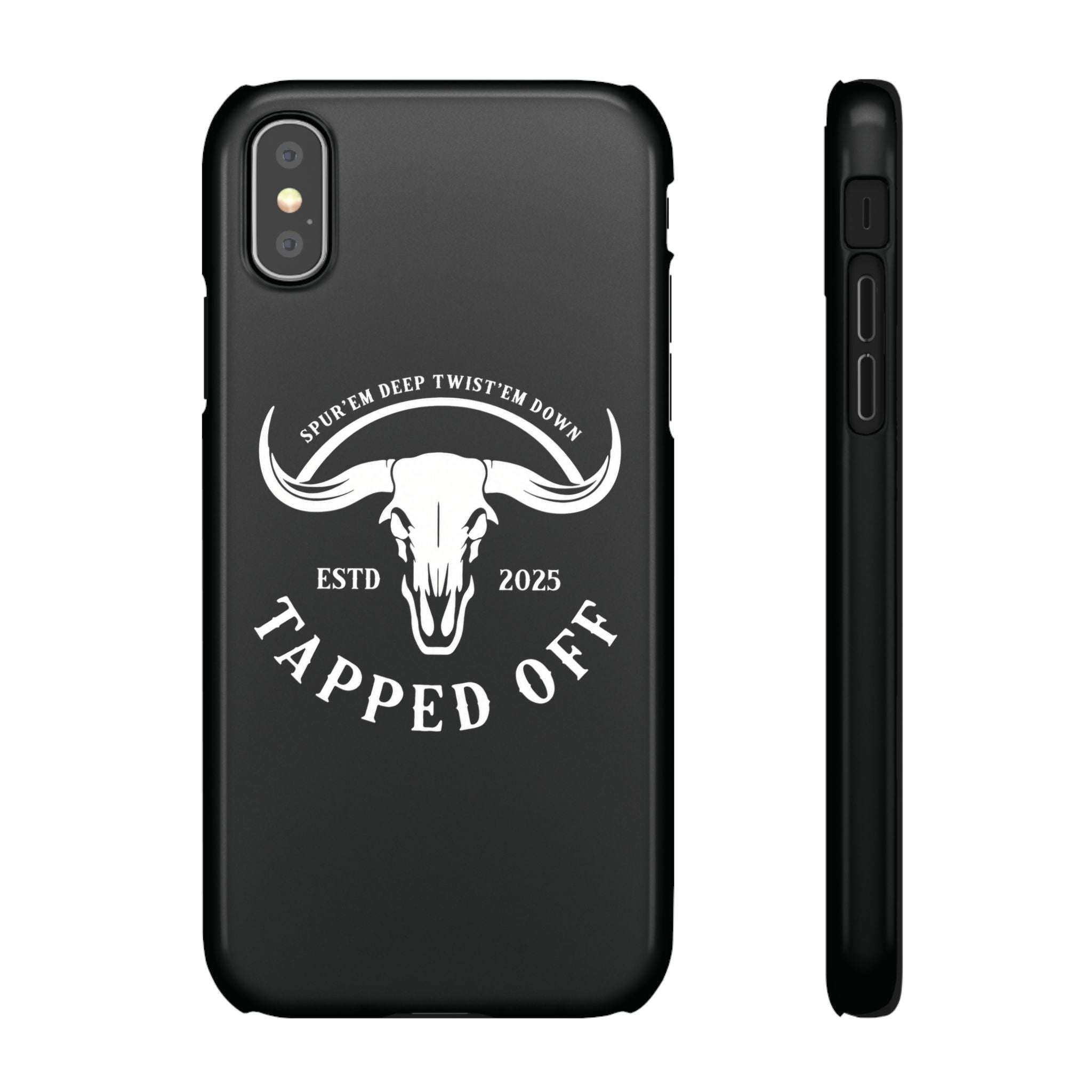 Tapped off phone case