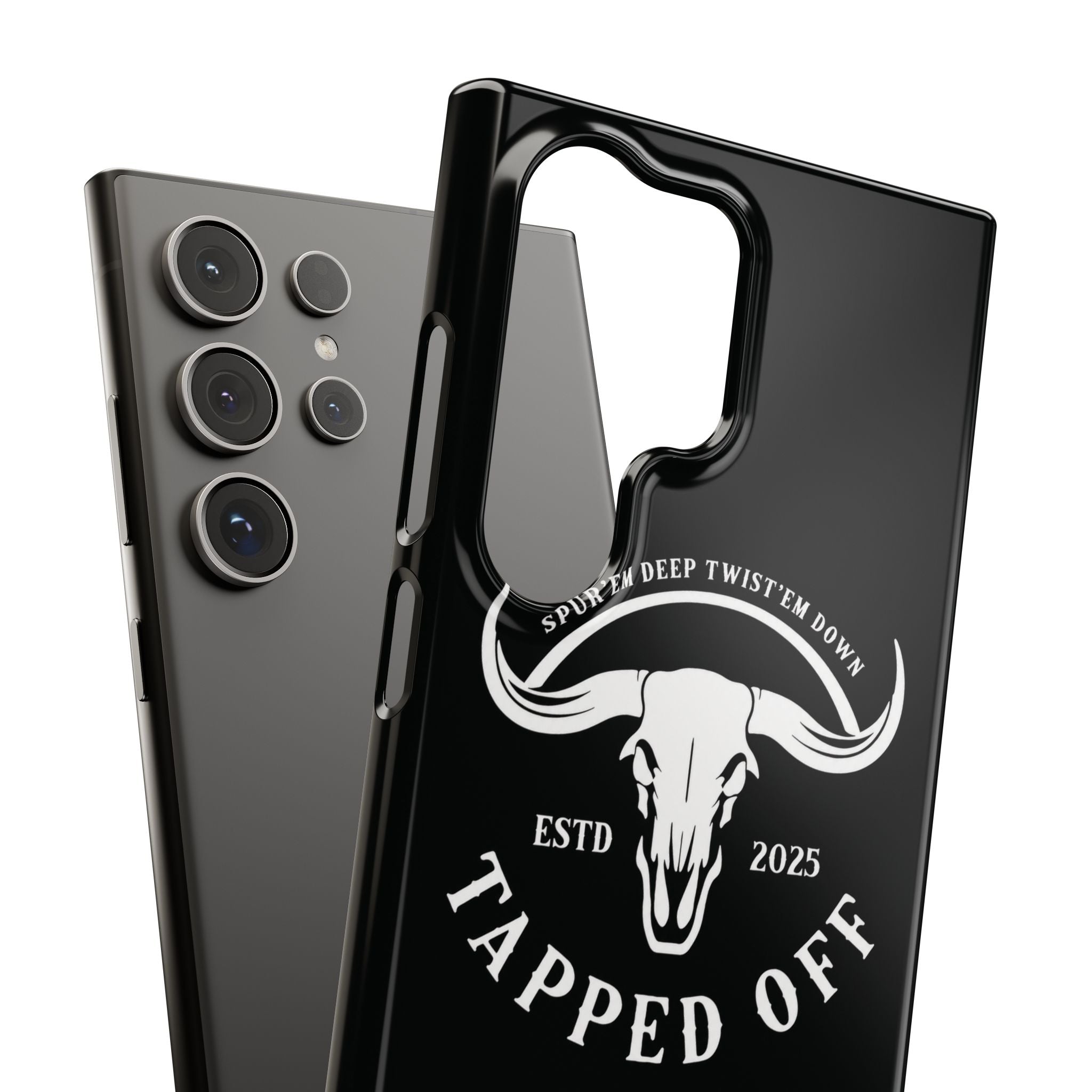 Tapped off phone case