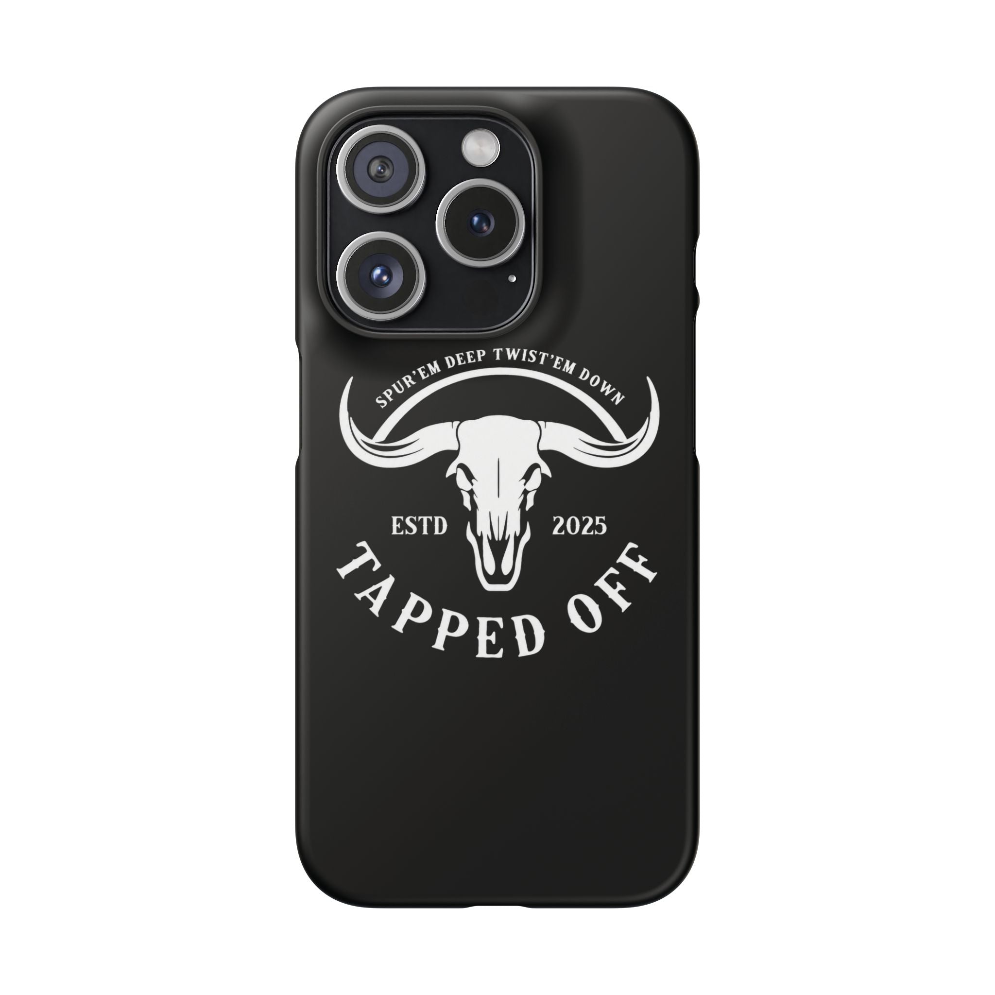 Tapped off phone case