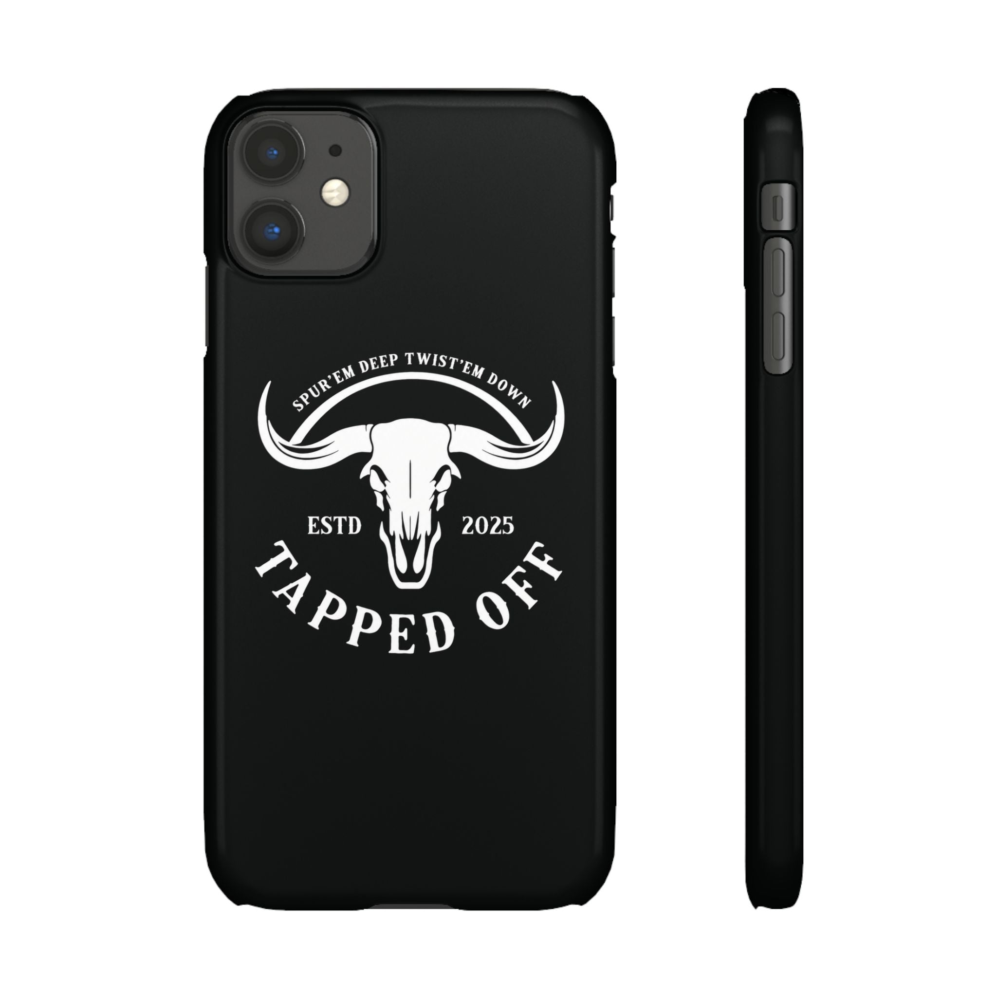 Tapped off phone case