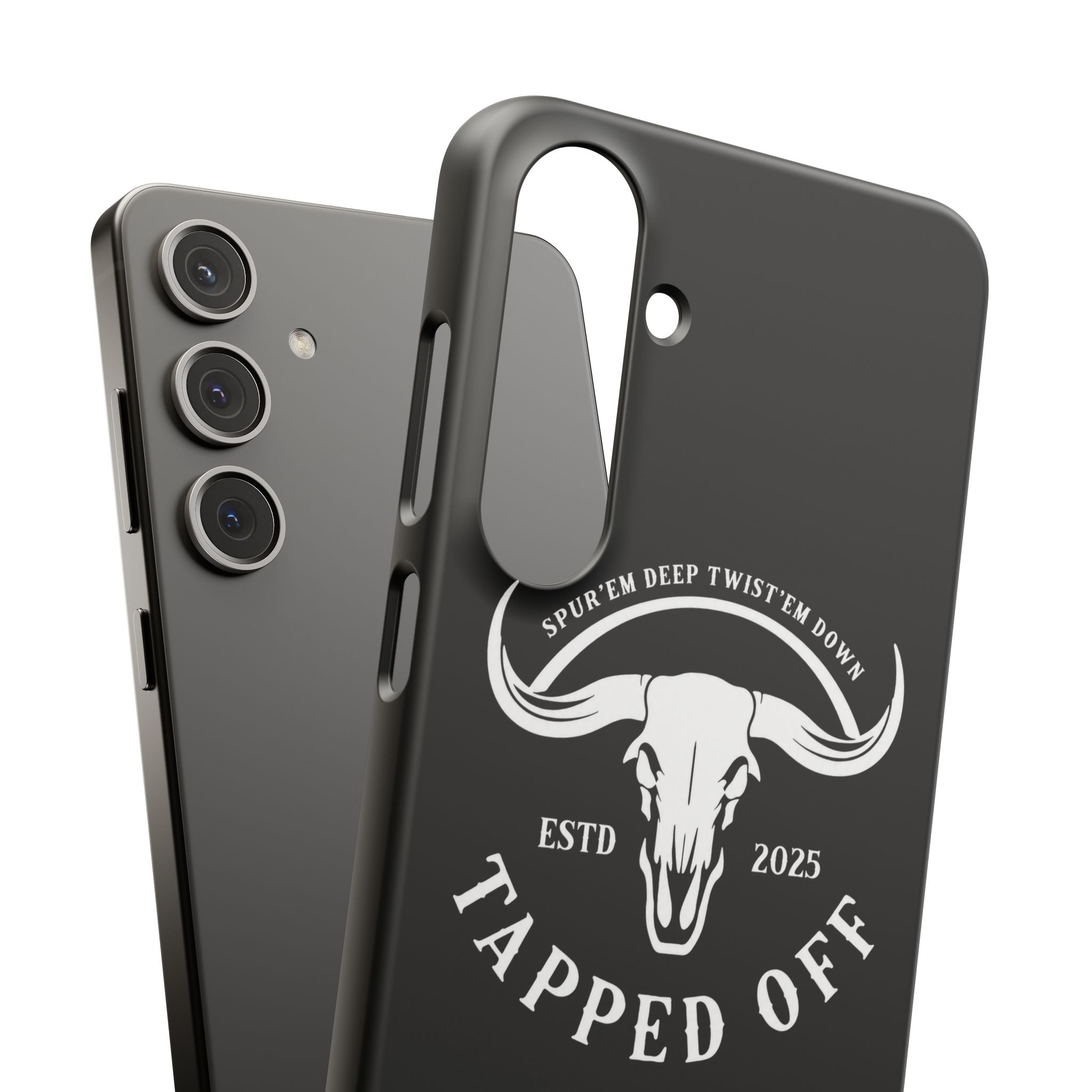 Tapped off phone case